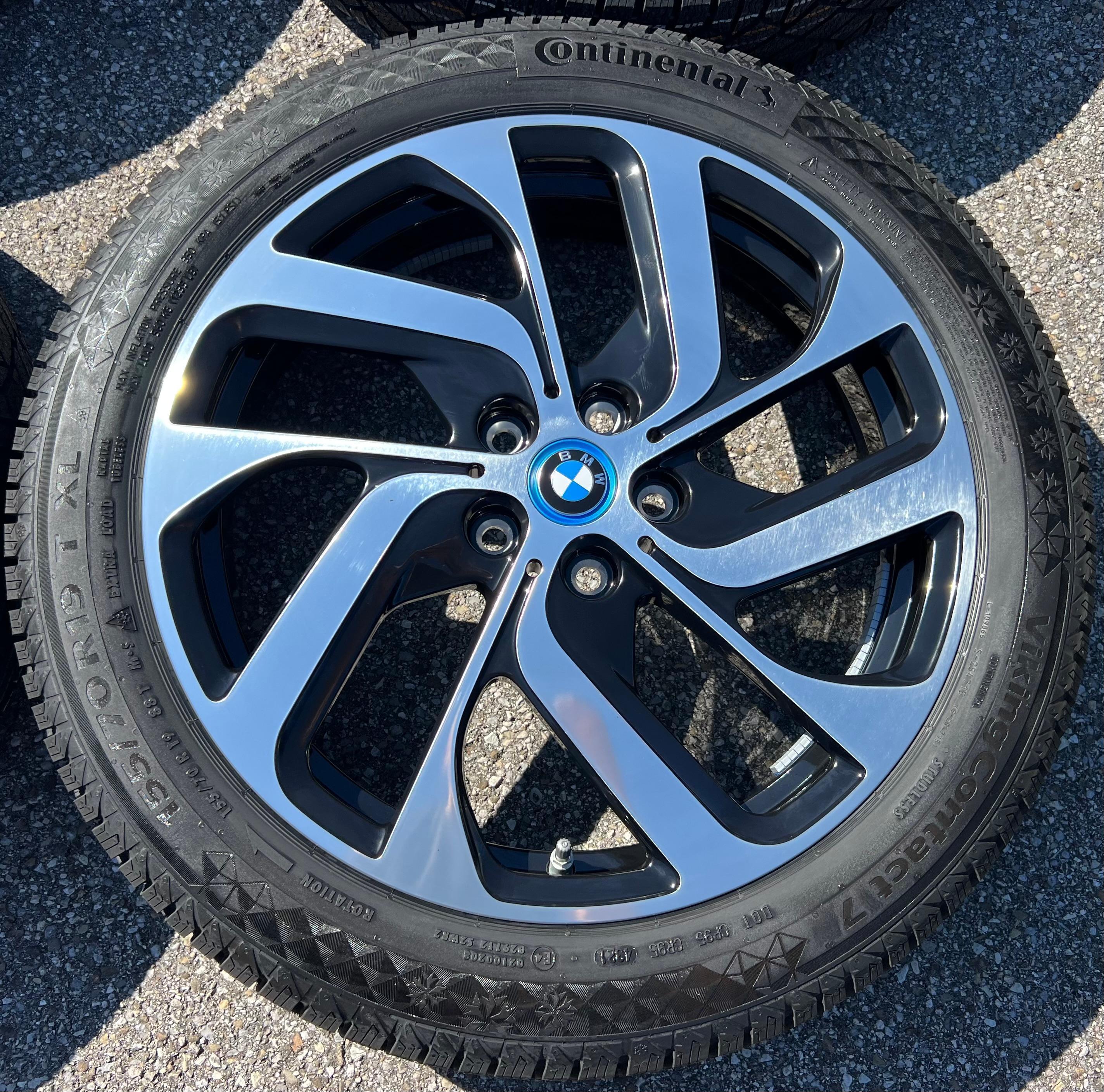 4 ruedas de invierno de aleación originales de 19" para BMW i3 i3s 155/70R19 88T Continental 6856894 Styling 428 NUEVAS con RDKS