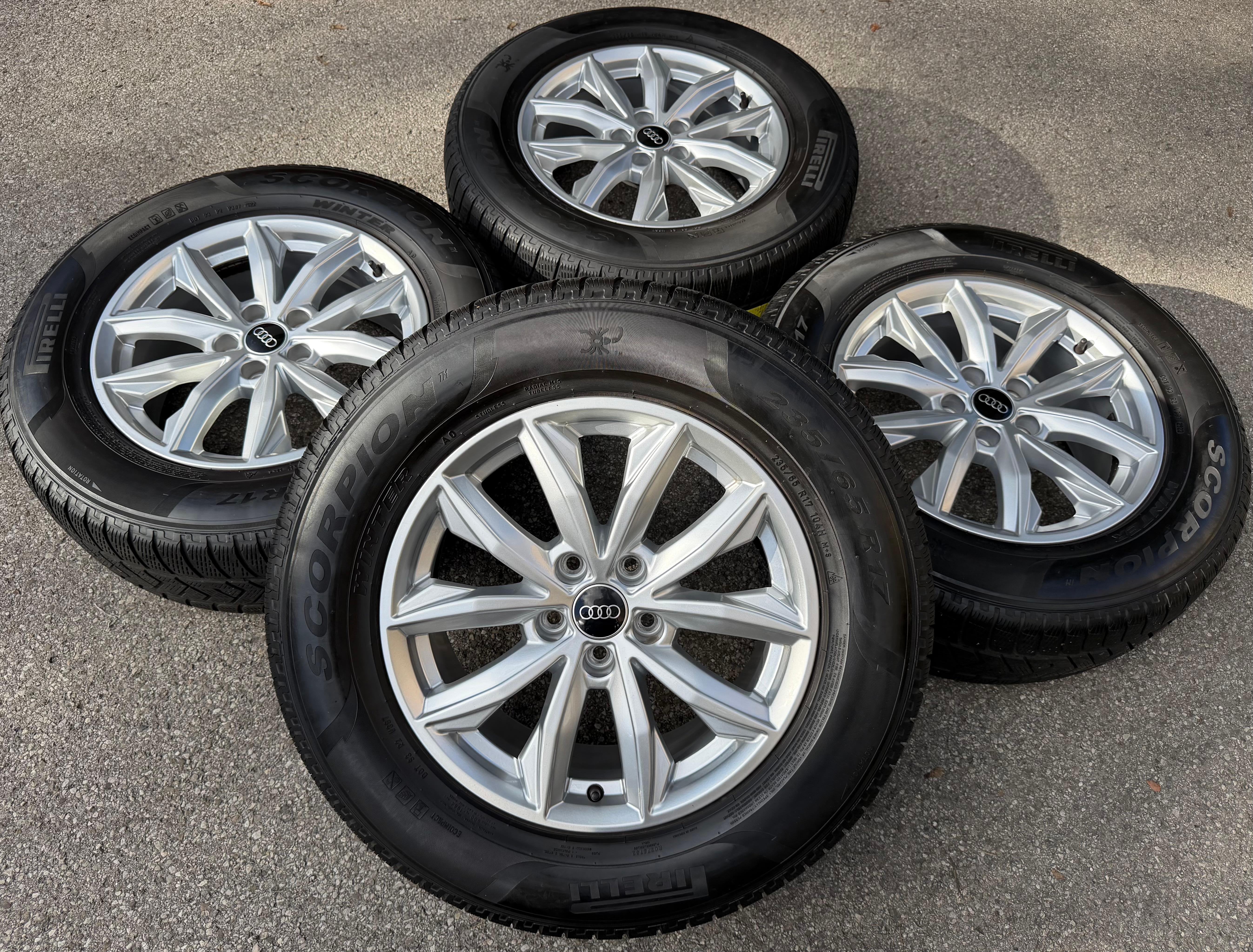 4 Original 17" Alufelgen Audi Q5 FY 80A601025J 7x17 ET34 Felgen
