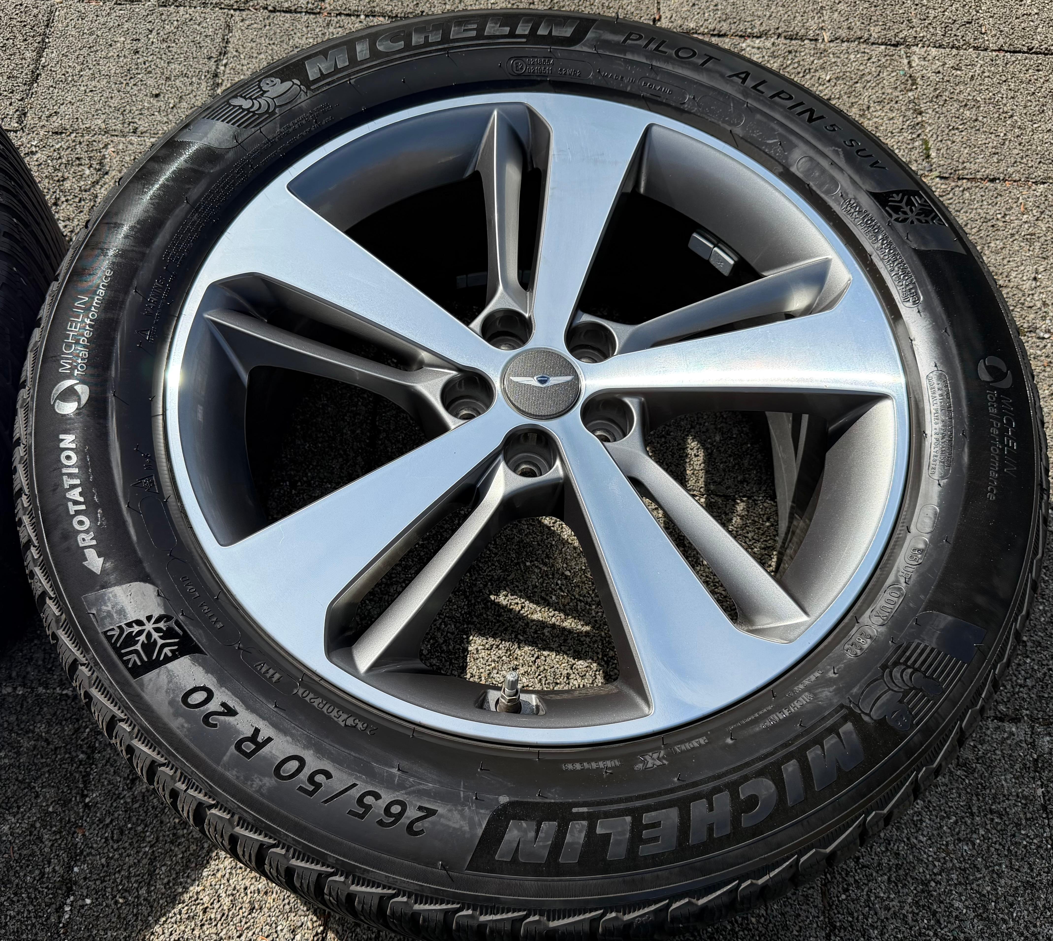 4 Original 20" Alu Winterräder Genesis GV80 52910-T6110 265/50R20 111V Michelin RDKS