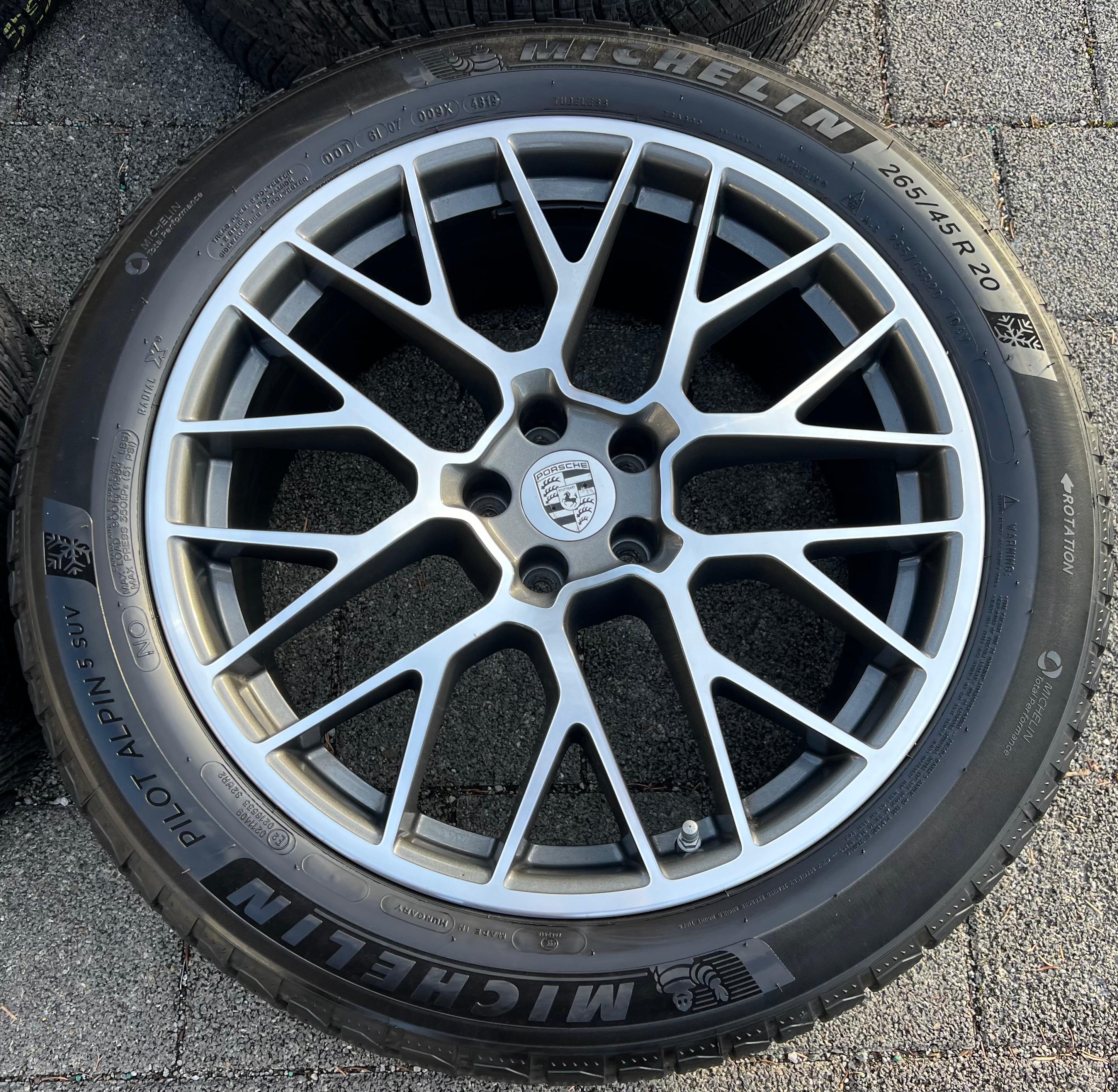 4 ORIGINAL 20" ALU WINTERRÄDER PORSCHE MACAN I & II RS SPYDER FELGEN MICHELIN