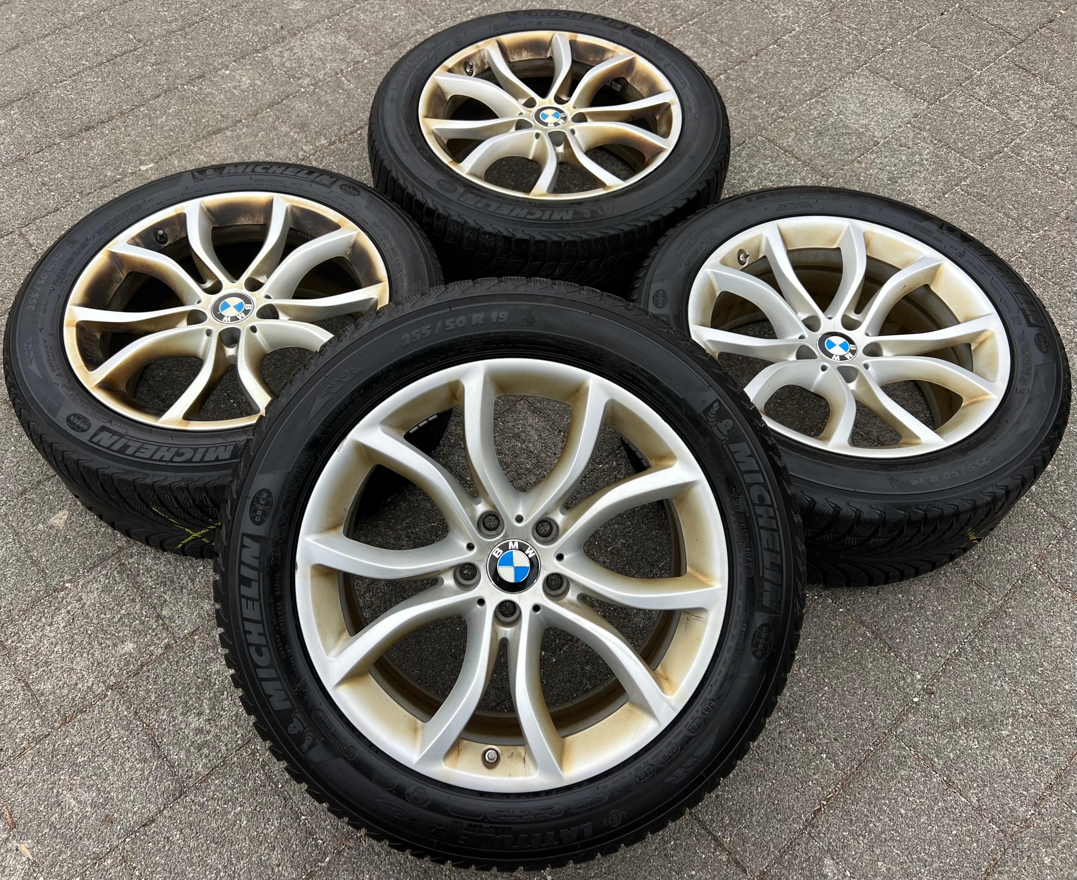 4 ORIGINAL 19" ALU WINTERRÄDER BMW X6 F16 255/50R19 107V MICHELIN STYLING 594 RDKS