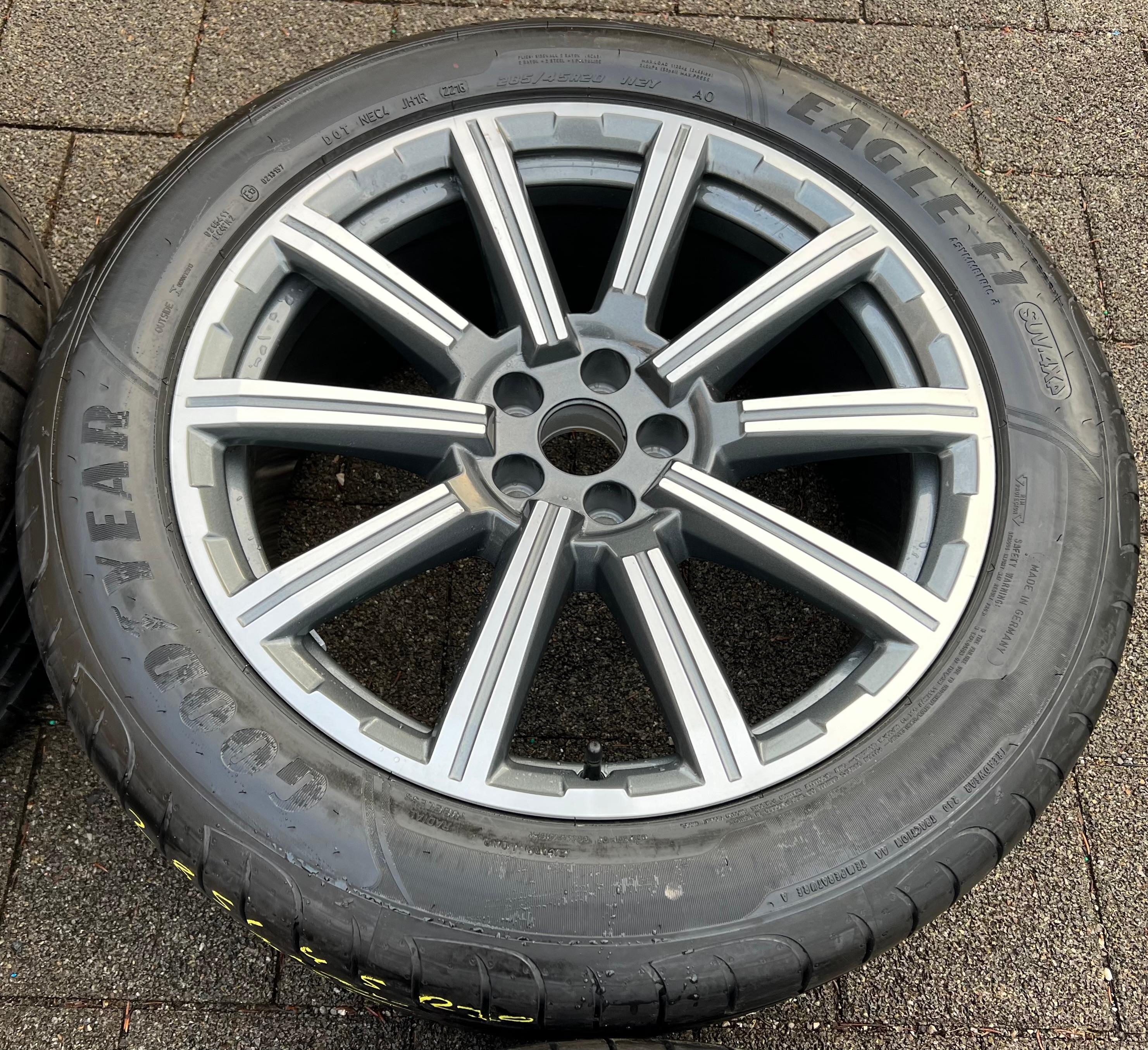 4 ROUES D'ÉTÉ ORIGINALES 20" EN ALUMINIUM AUDI Q7 4M 4M0601025AD 285/45R20 112Y FRANCO DOMICILE
