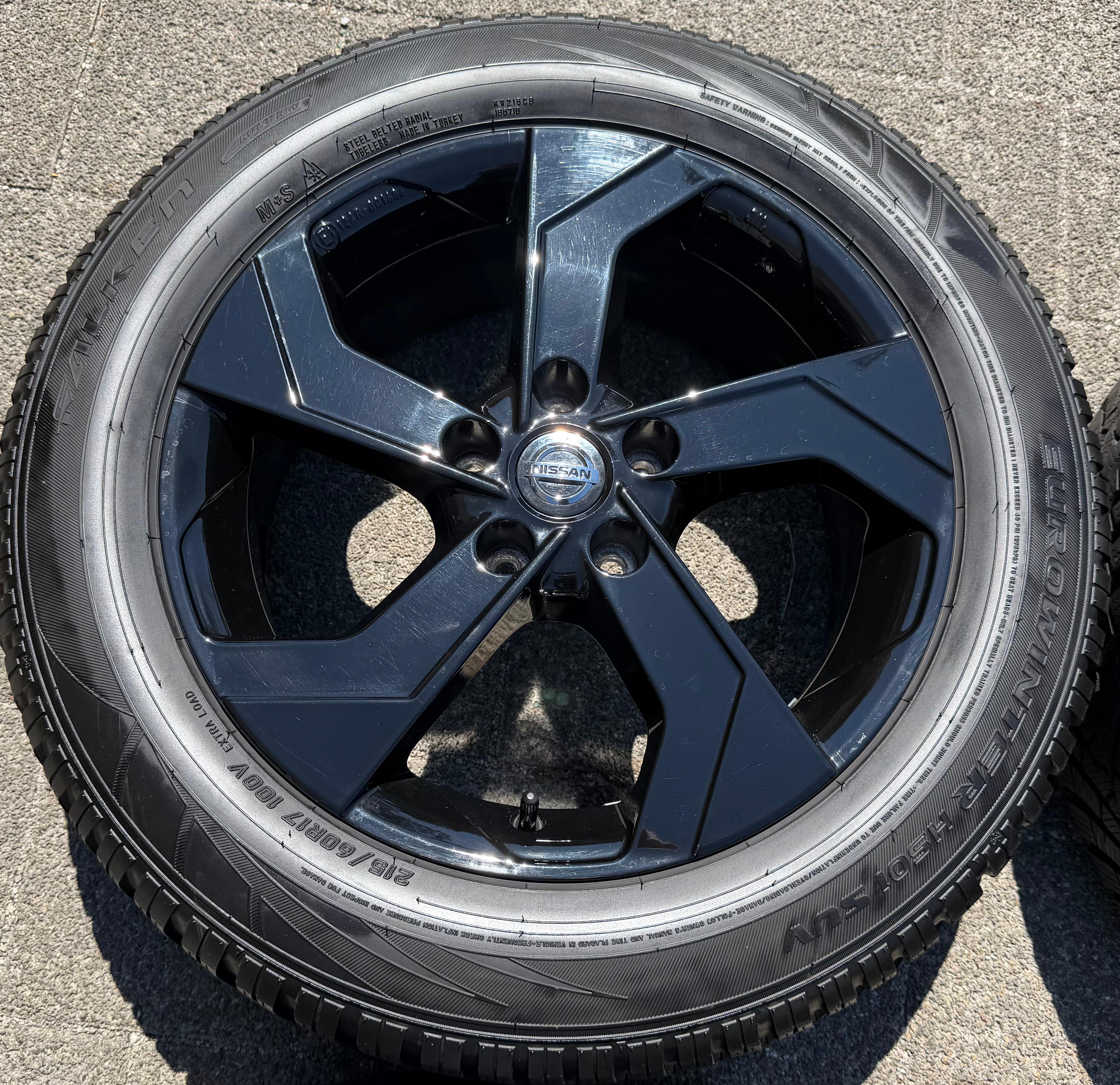 4 Original 17" Alu Winterräder Nissan Qashqai II J11 KB409-HV200 215/60R17 RDKS