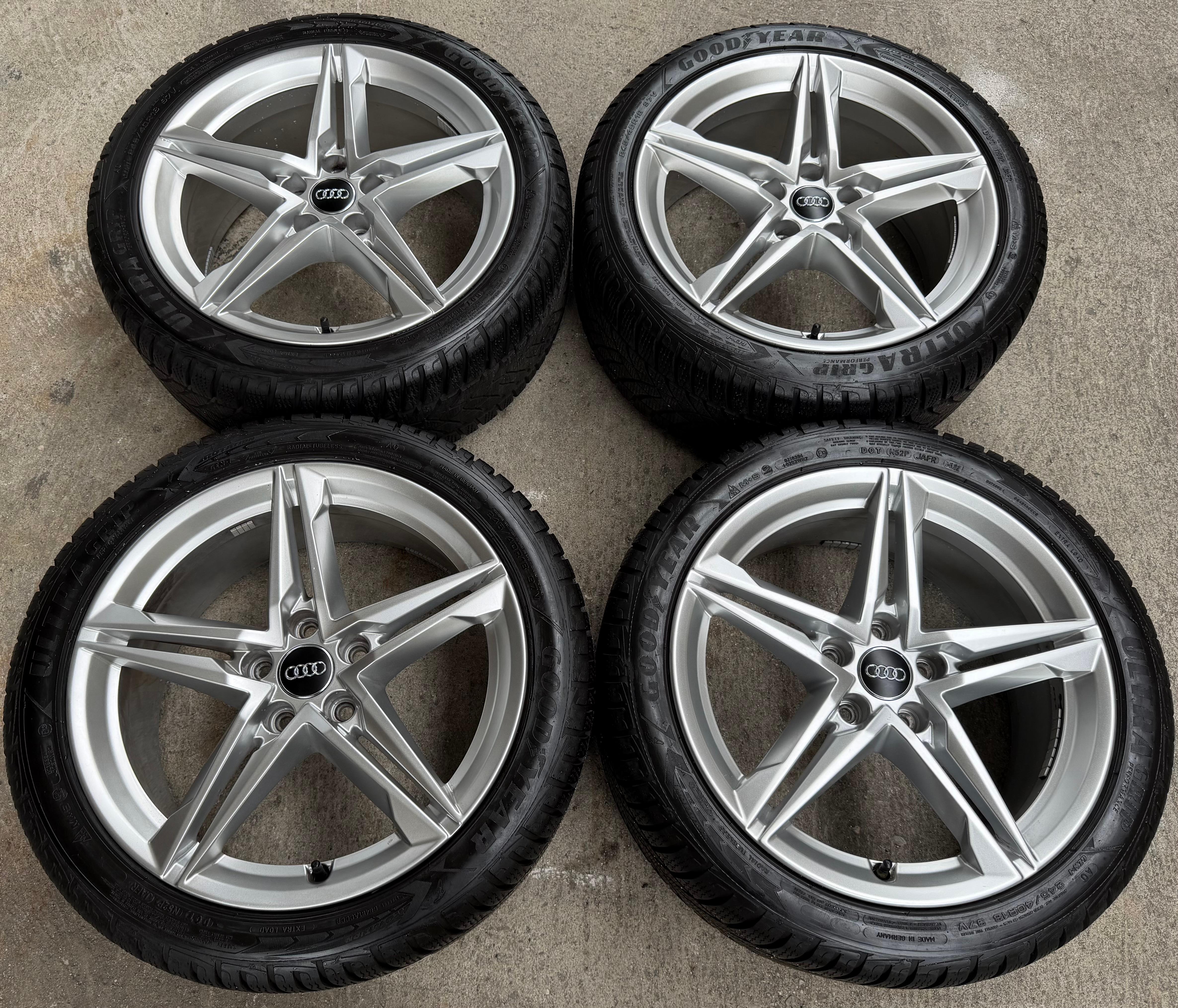 4 Original 18" Alu Winterräder Audi A4 S4 8W B9 8W0601025HM 245/40R18 97V 2021