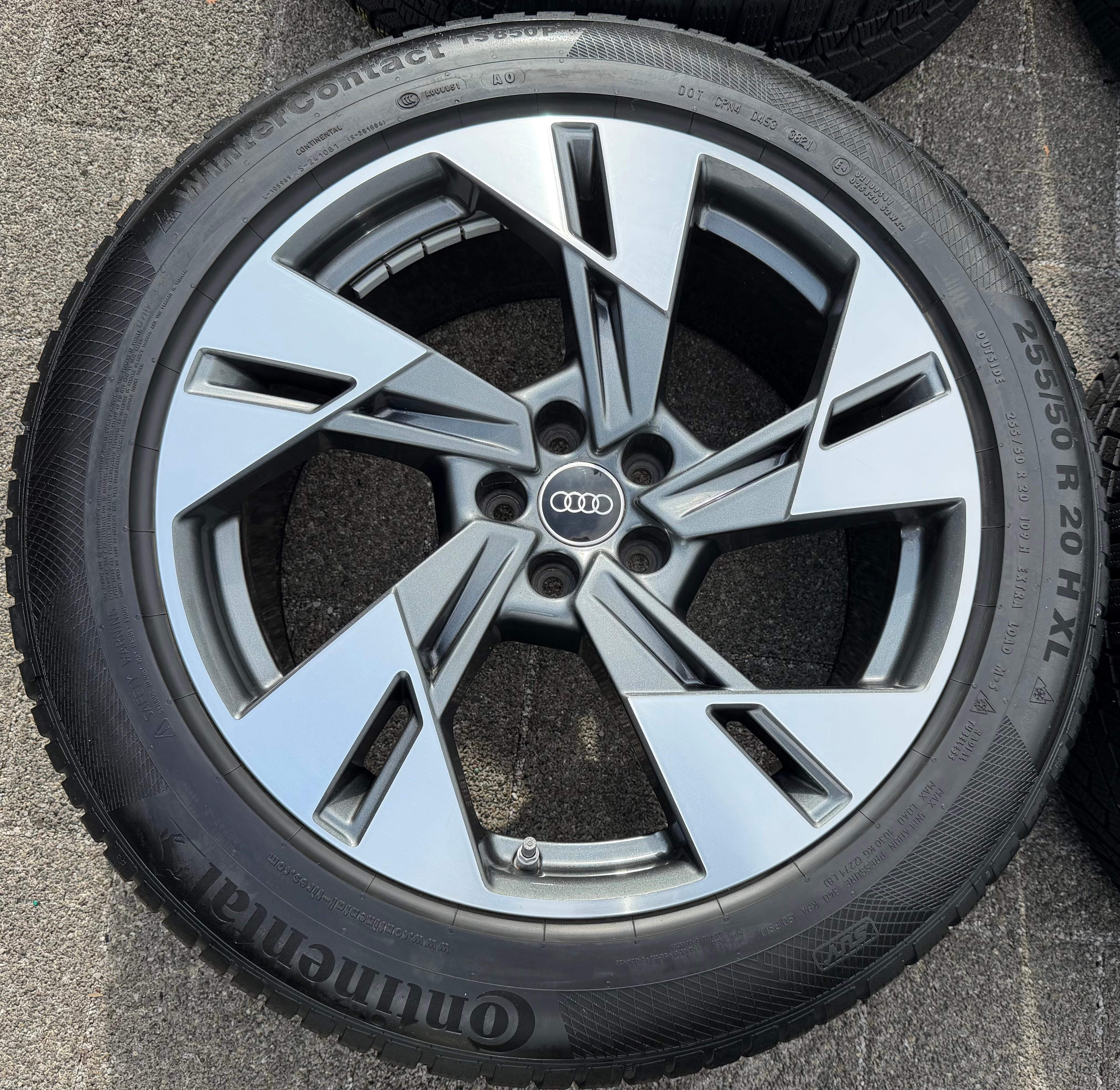 4 ORIGINAL 20" ALU WINTERRÄDER AUDI E-TRON Q8 ETRON 4KE601025T 255/50R20 109H