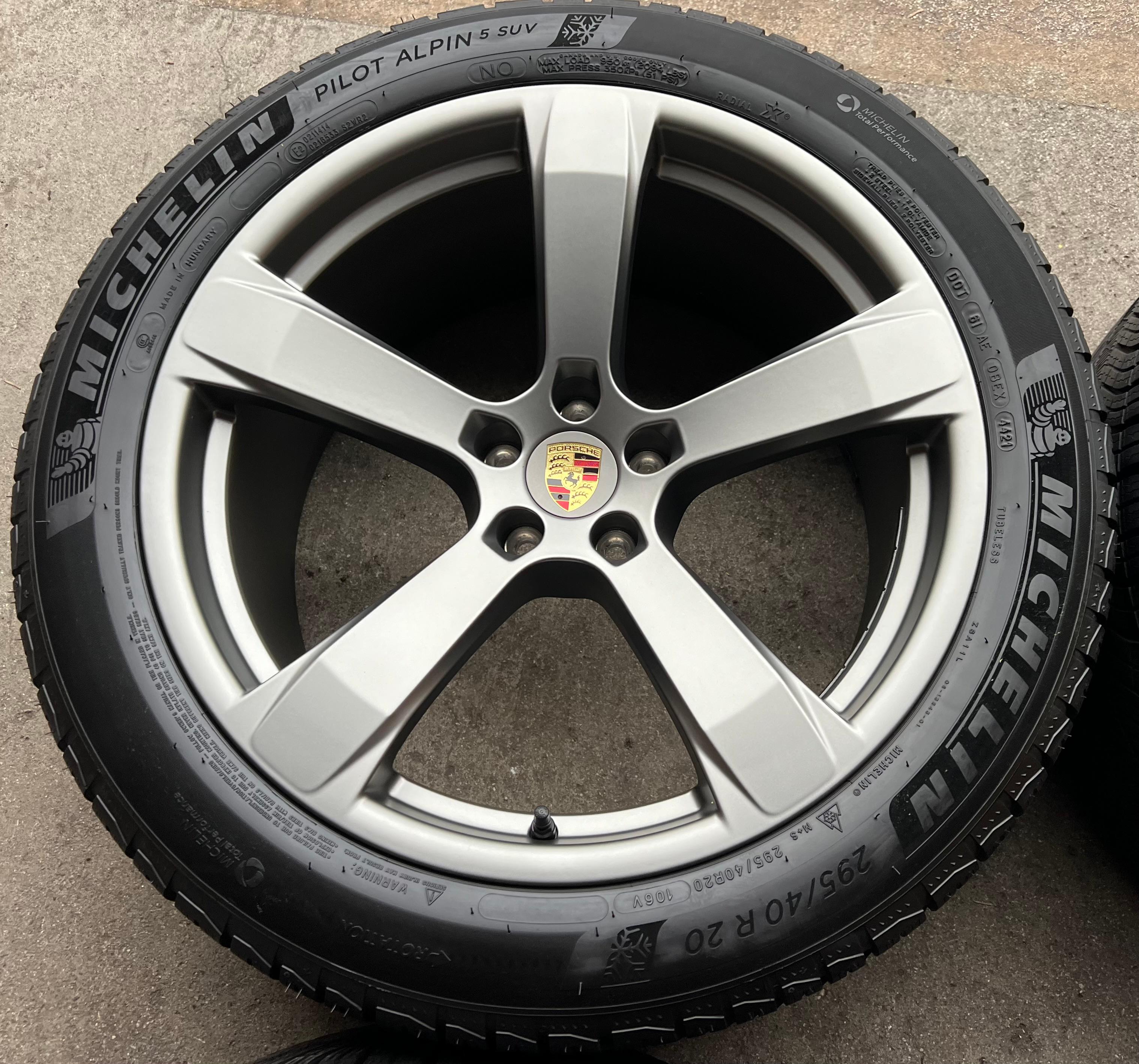 4 ORIGINAL 20" ALU WINTERRÄDER PORSCHE MACAN 265/45R20 104V 295/40R20 106V RDKS