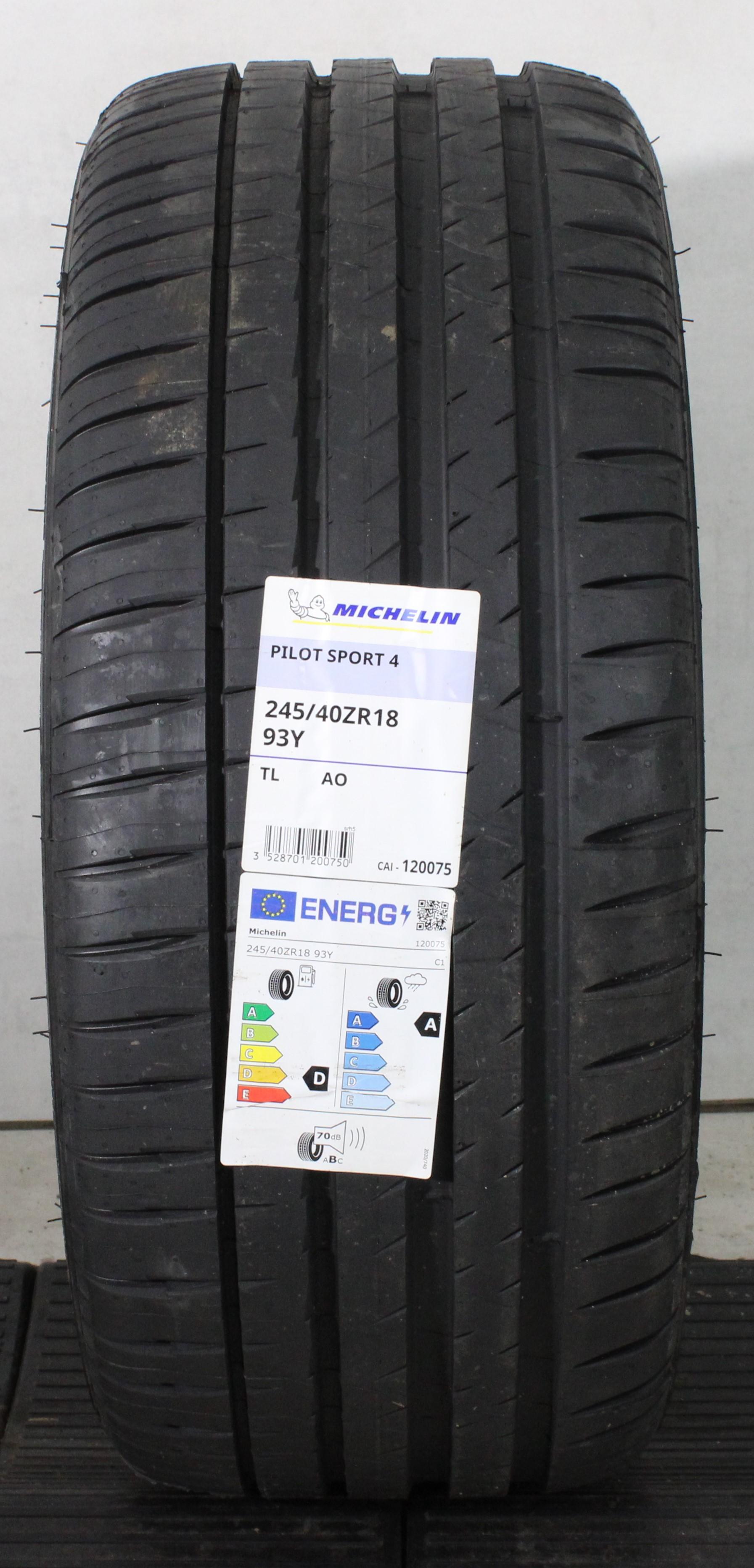 1 x 245/40R18 93Y Sommerreifen Michelin Pilot Sport 4 AO NEU 2023 XL