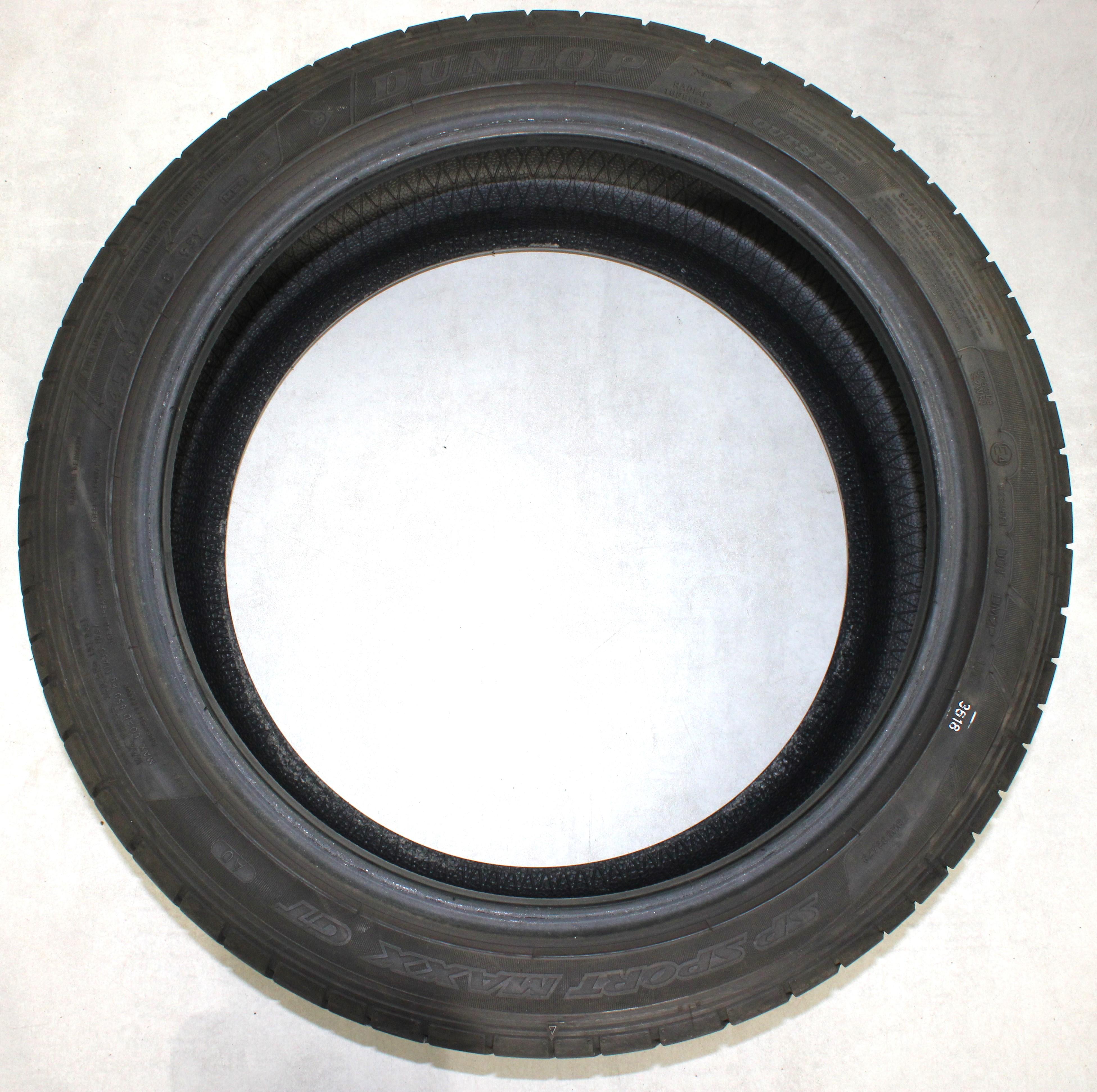 1 neumático de verano Dunlop SP Sport Maxx GT AO, 245/40R18 93Y, 6-6,5 mm, 2018