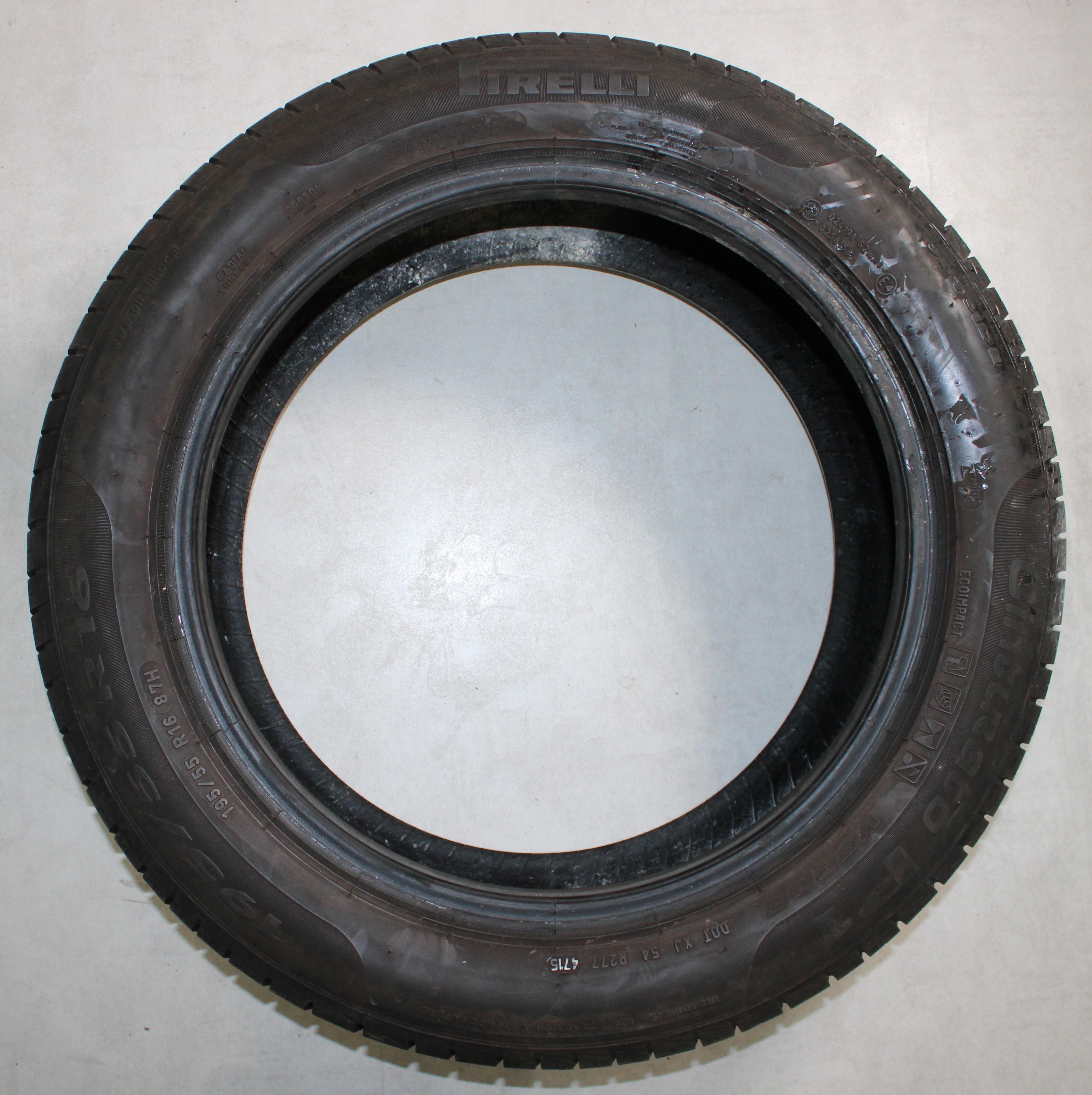 4 x 195/55R16 87H Sommerreifen Pirelli Cinturato P1 Verde 6,5-7mm 2015