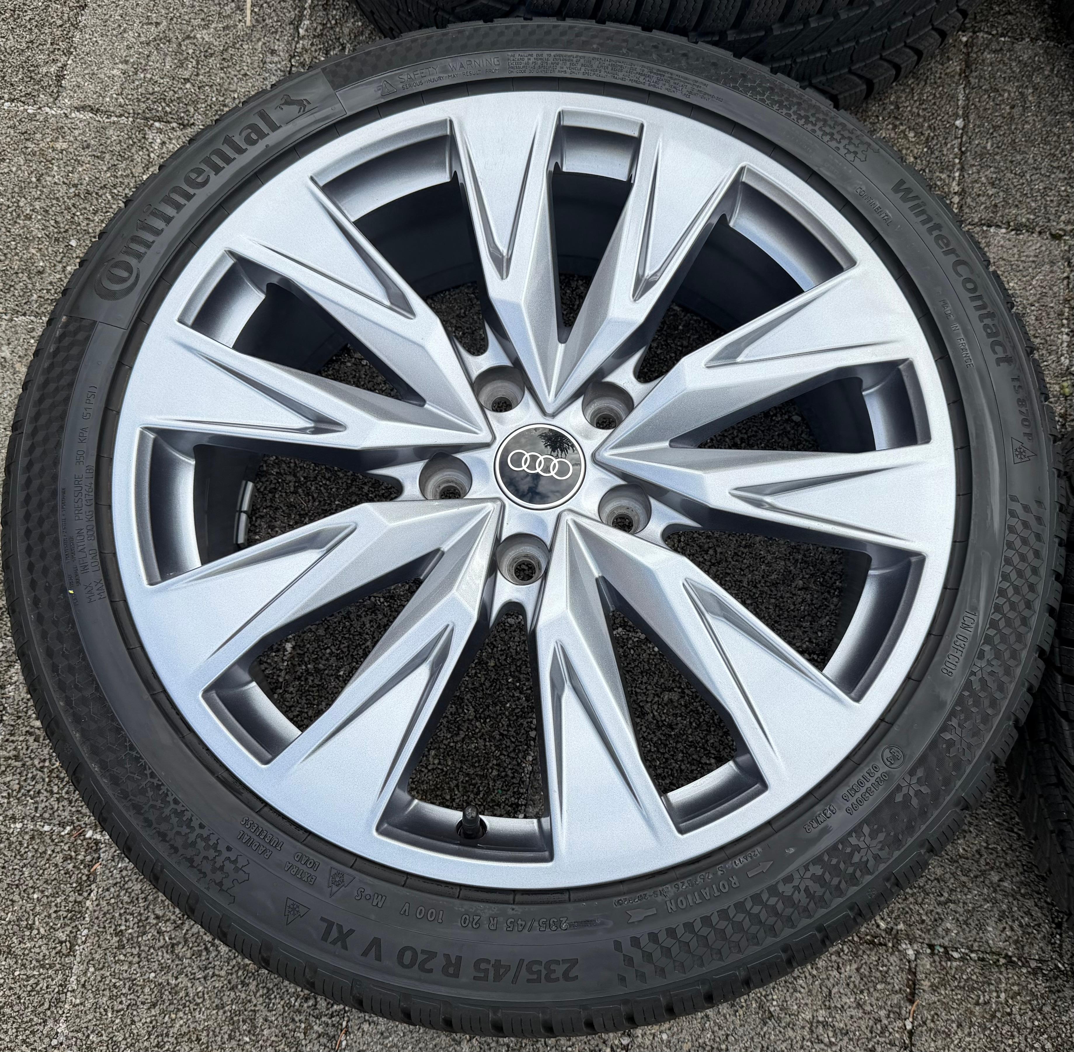 4 ORIGINAL 20" ALU WINTERRÄDER AUDI A6 S6 E-TRON GH5 GHA 85E601025B 85E601025C 2024