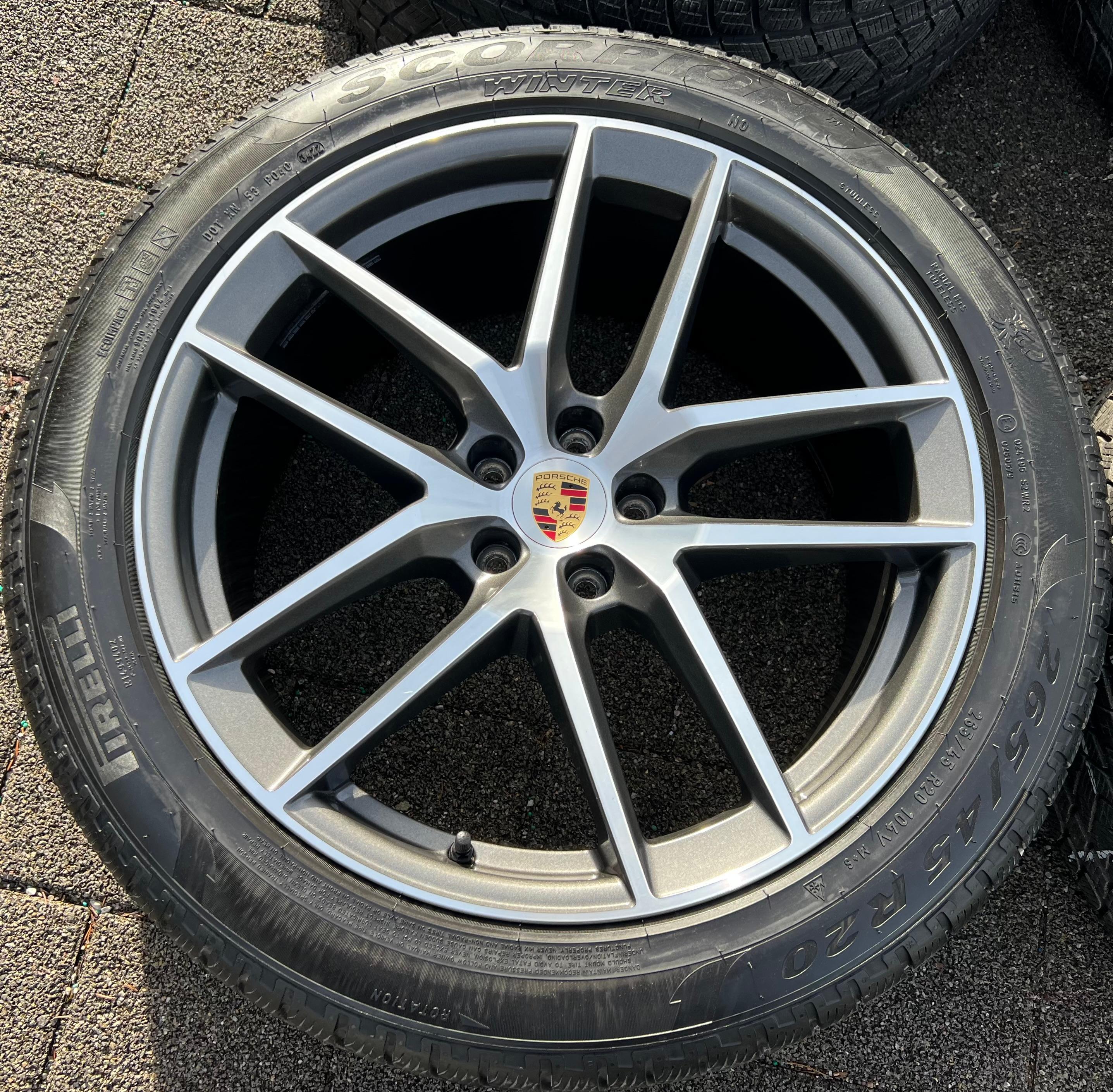 4 ORIGINAL 20" ALU WINTERRÄDER PORSCHE MACAN 265/45R20 104V 295/40R20 106V RDKS