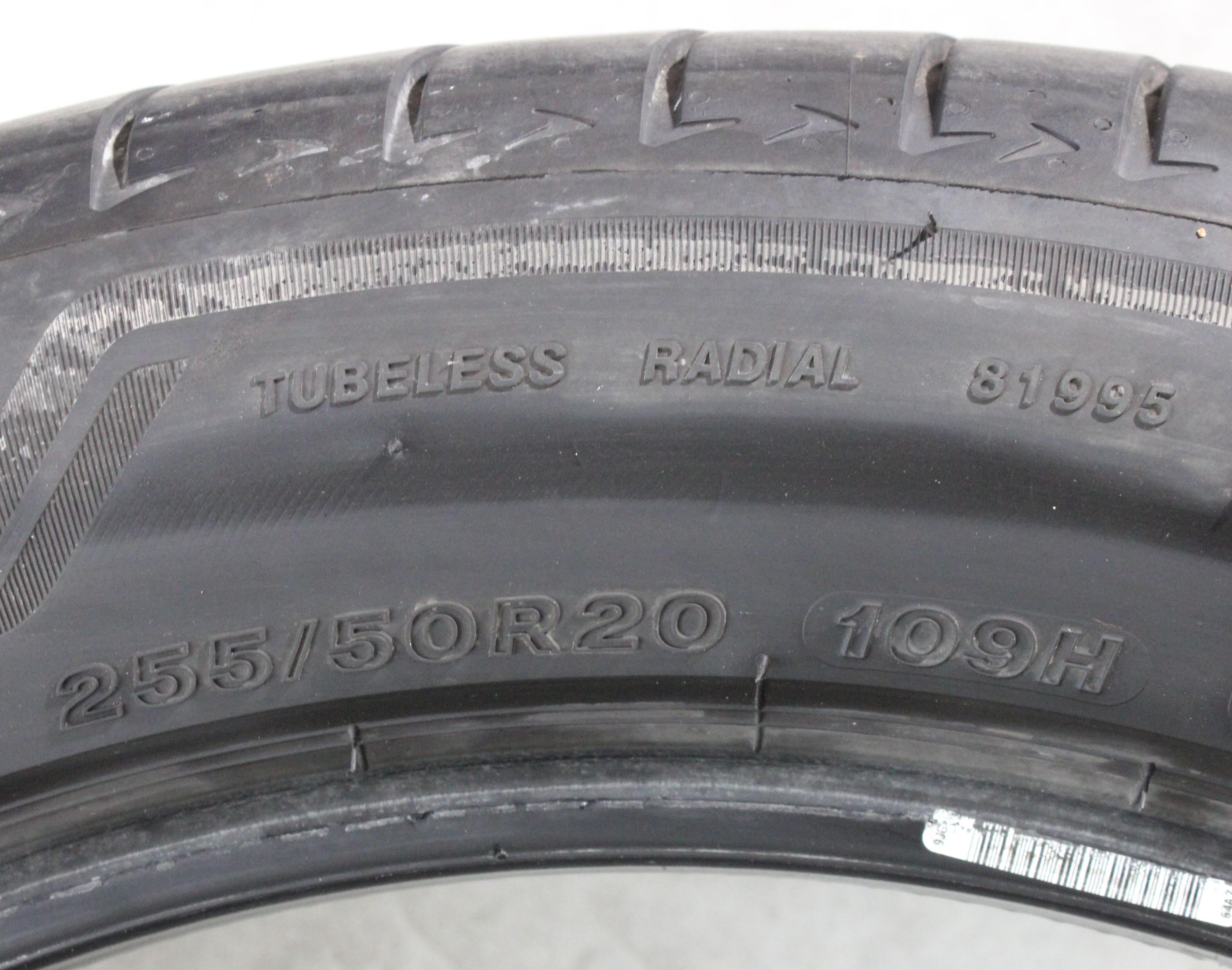 2 x 255/50R20 109H Sommerreifen Bridgestone Alenza 001 AO 6-6,5mm 2022