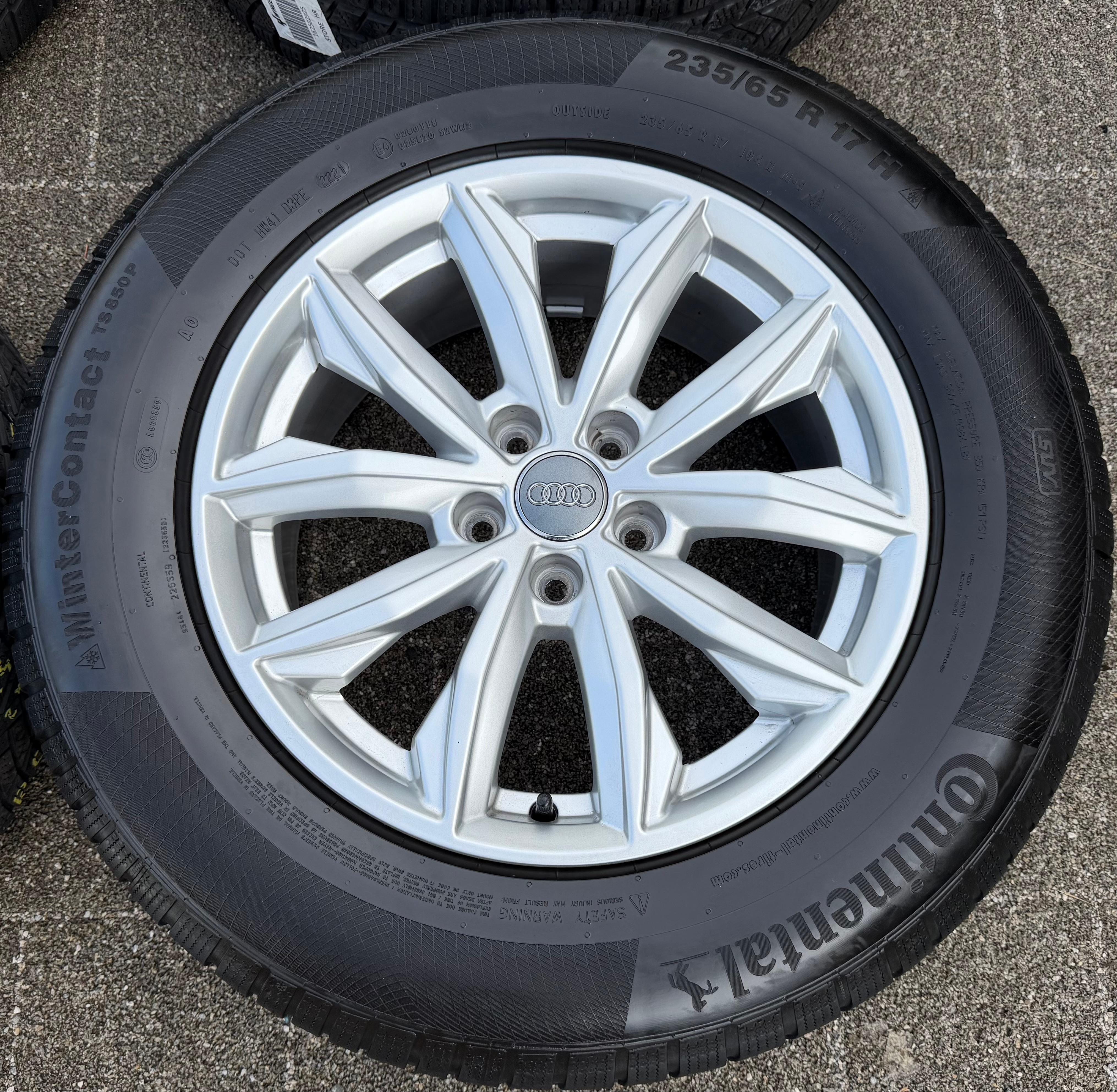 4 Original 17" Alu Winterräder Audi Q5 FY 80A601025J 7x17 ET34 235/65R17 104H 2021
