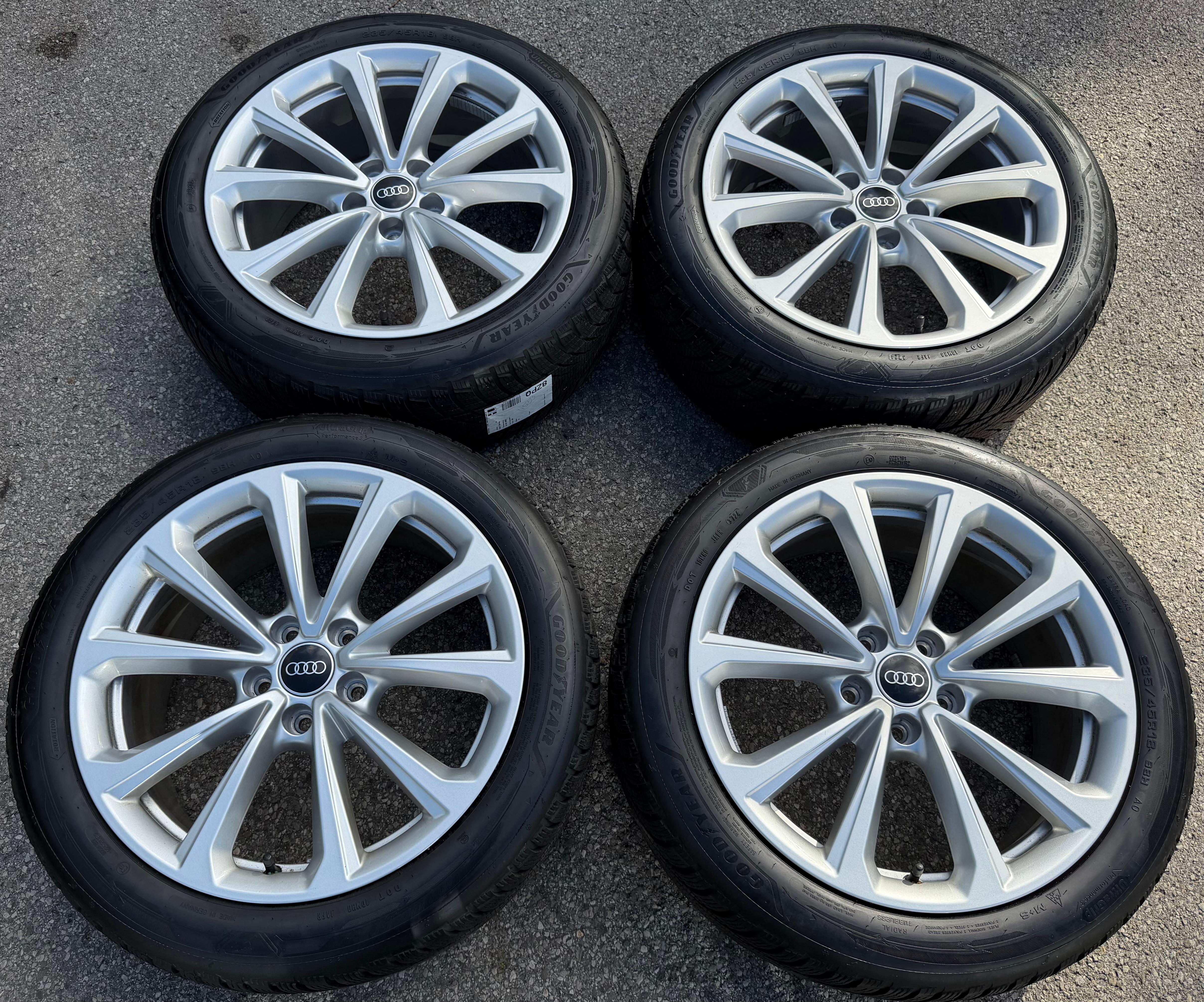 4 RUEDAS DE ALUMINIO ORIGINALES DE INVIERNO AUDI A5 S5 FU2 B10 8B3601025D 235/45R18 98H 2024
