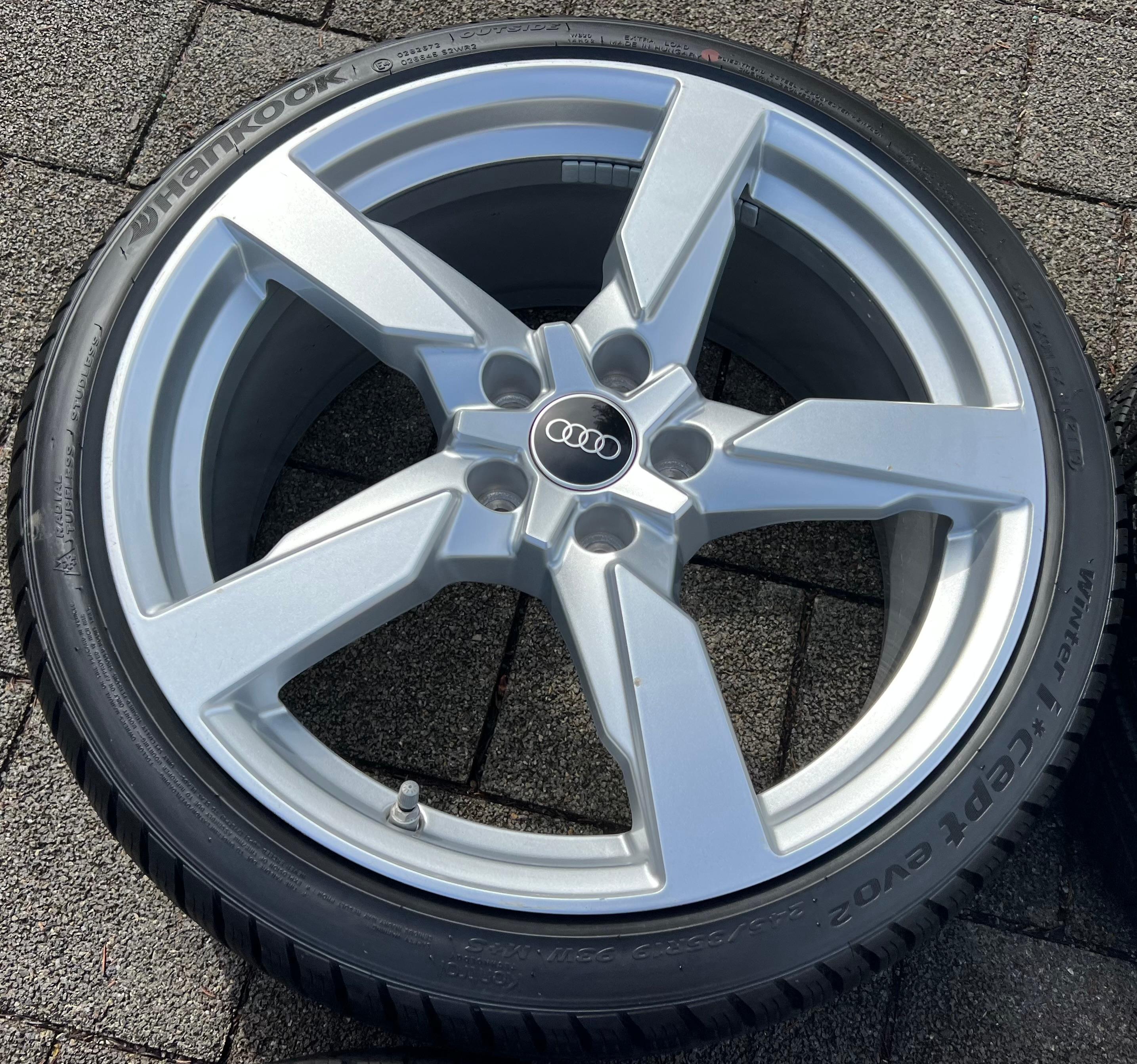 4 ORIGINELE 19" ALUMINIUM WINTERWIELEN AUDI TT TTS 8S 8S0601025AA 245/35R19 93W GRATIS LEVERING