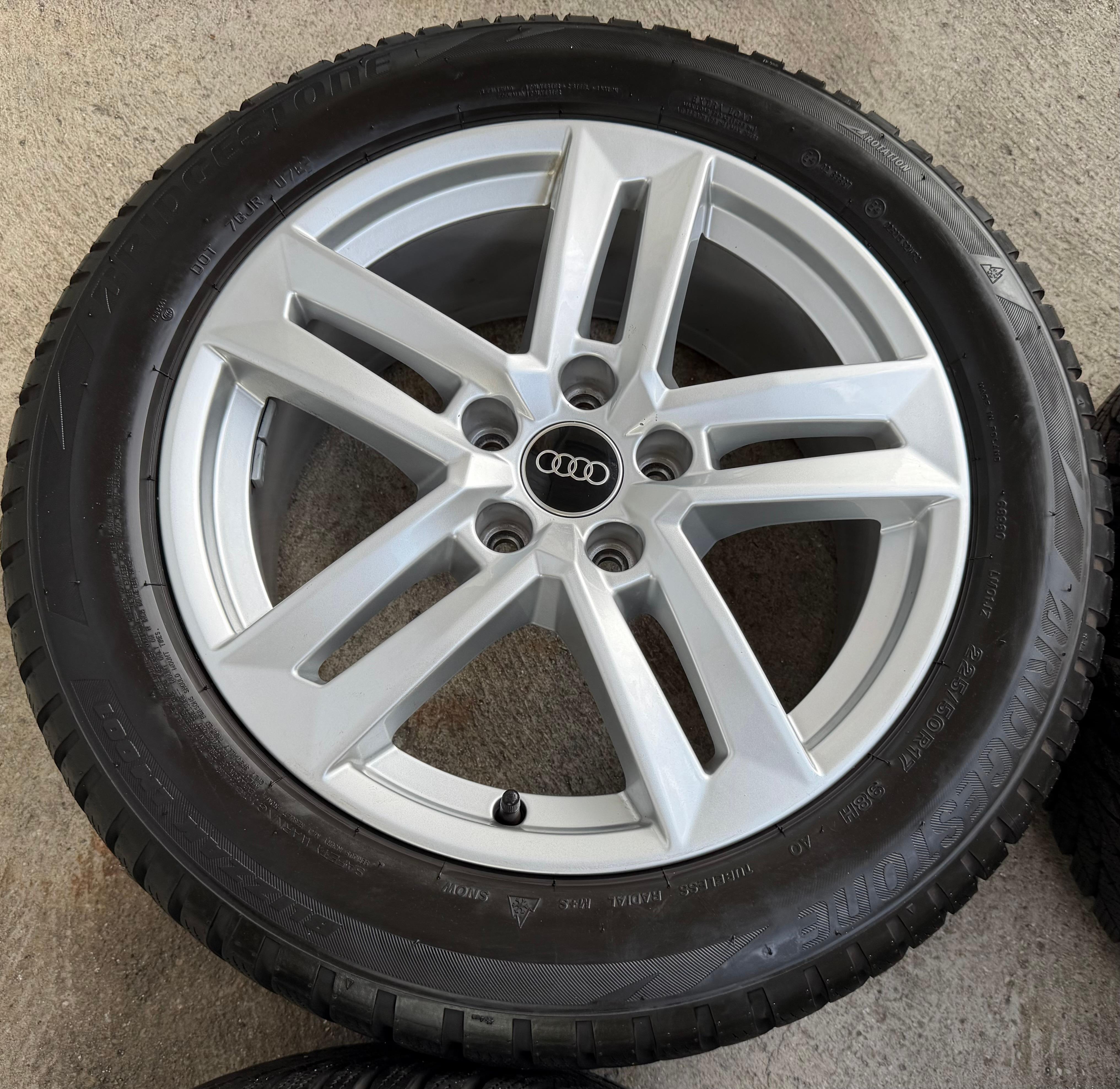 4 Original 17" Alu Winterräder Audi A4 B9 8W 8W0601025P 225/50R17 98H Bridgestone