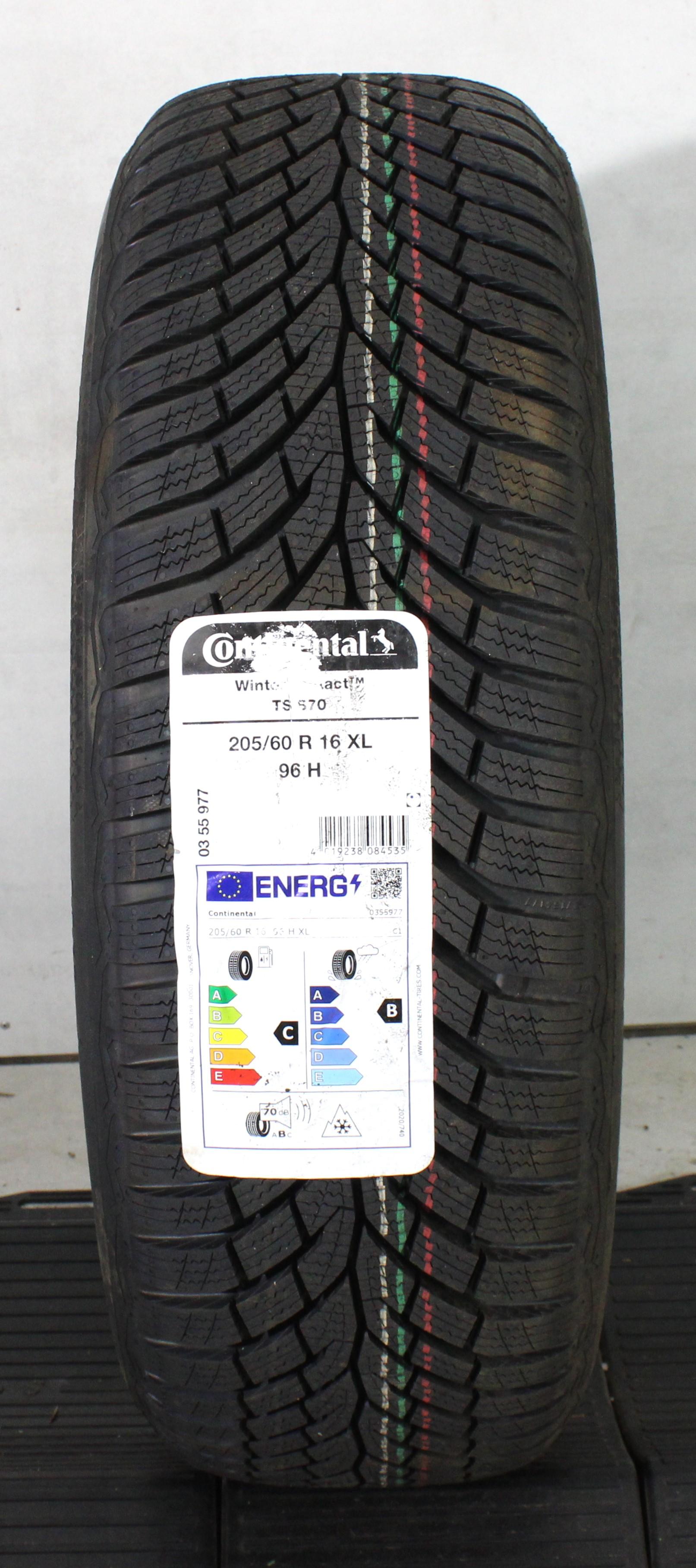 1 x 205/60R16 96H Winterreifen Continental Winter Contact TS870 2025 NEU