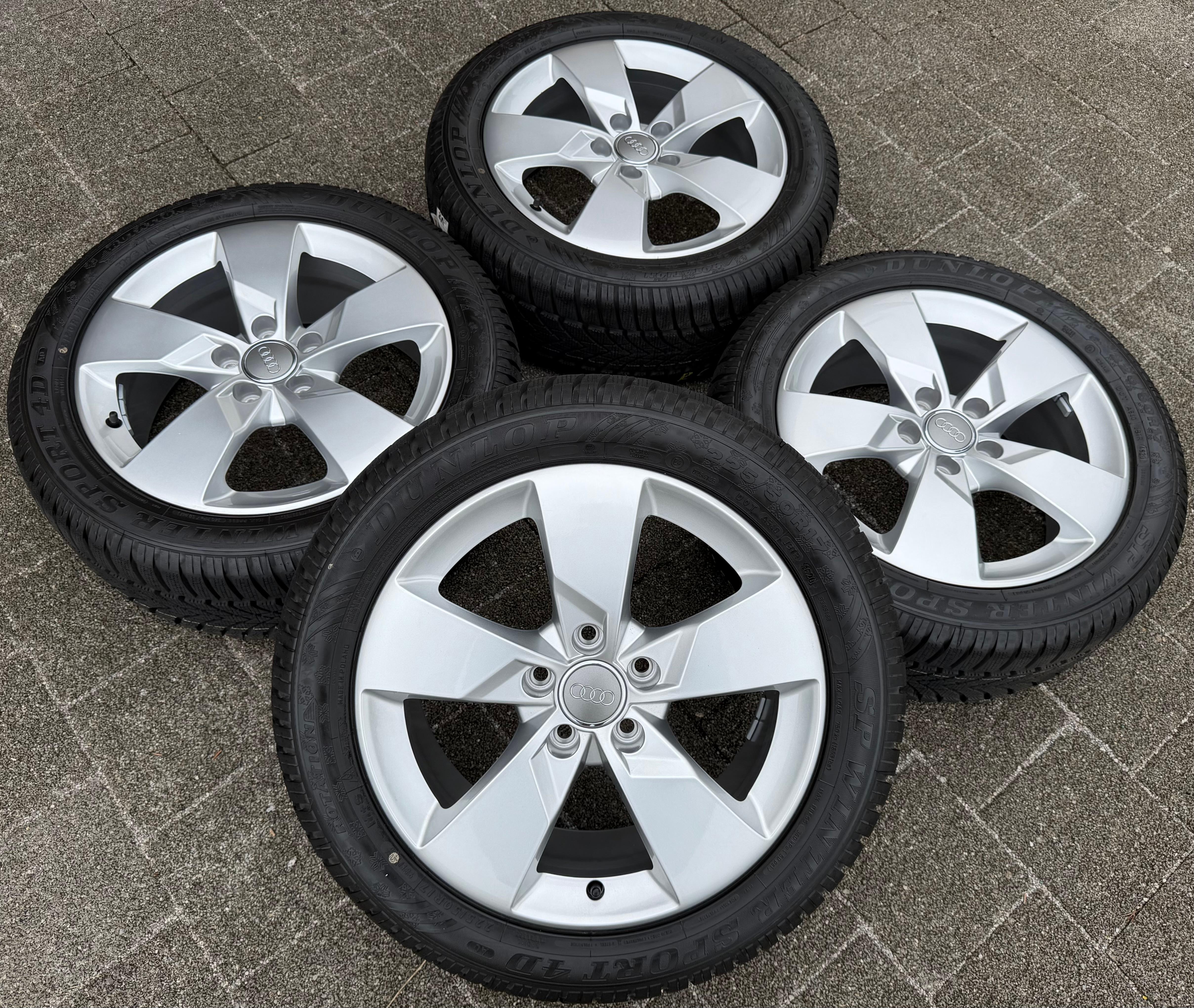 4 Orignal 17" Alu Winterräder Audi TT 8S 225/50R17 94H Dunlop 8S0601025J
