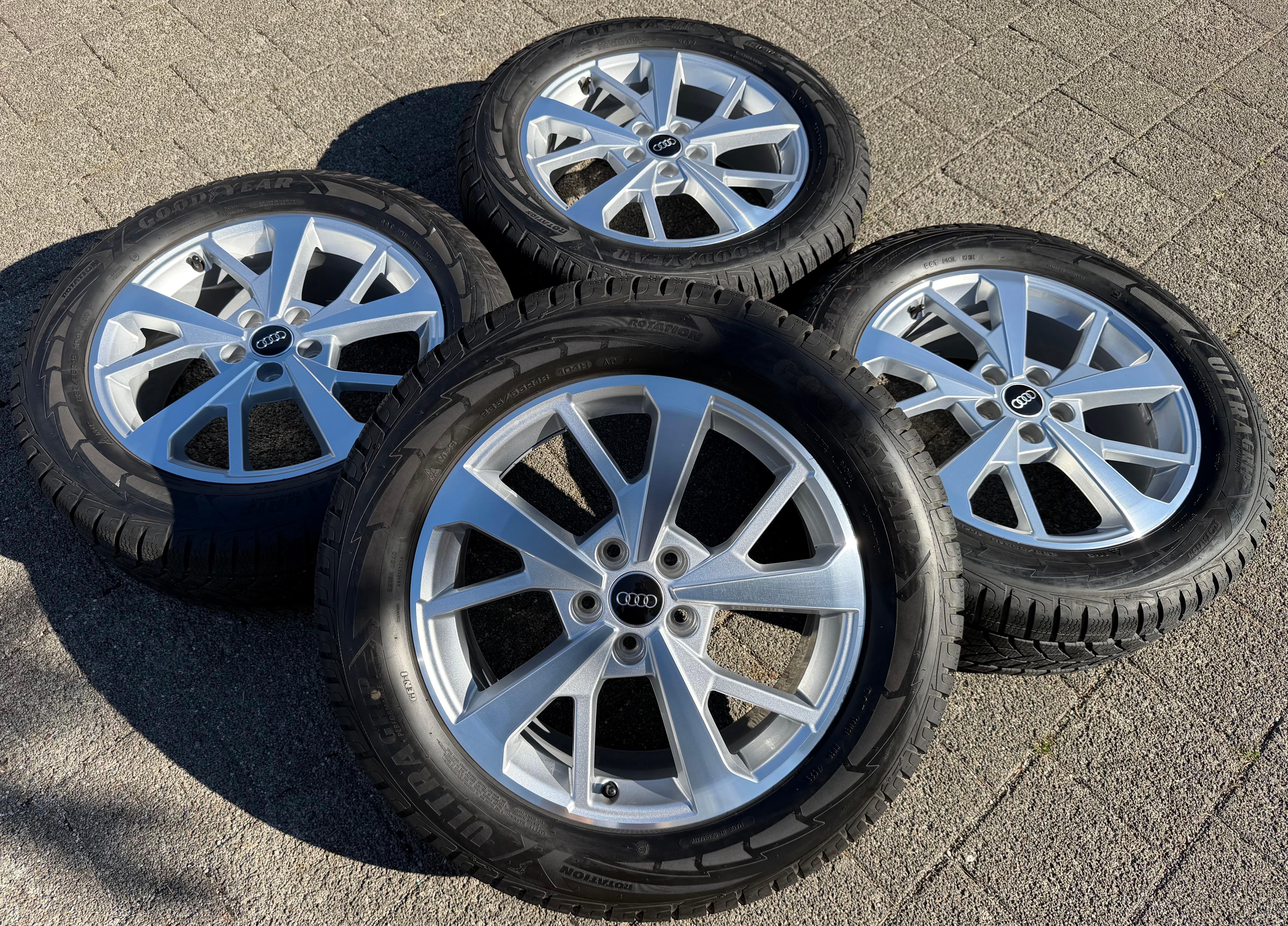 4 Original 18" Alu Winterräder Audi Q3 F3 83A 83A601025J 235/55R18 104H Goodyear
