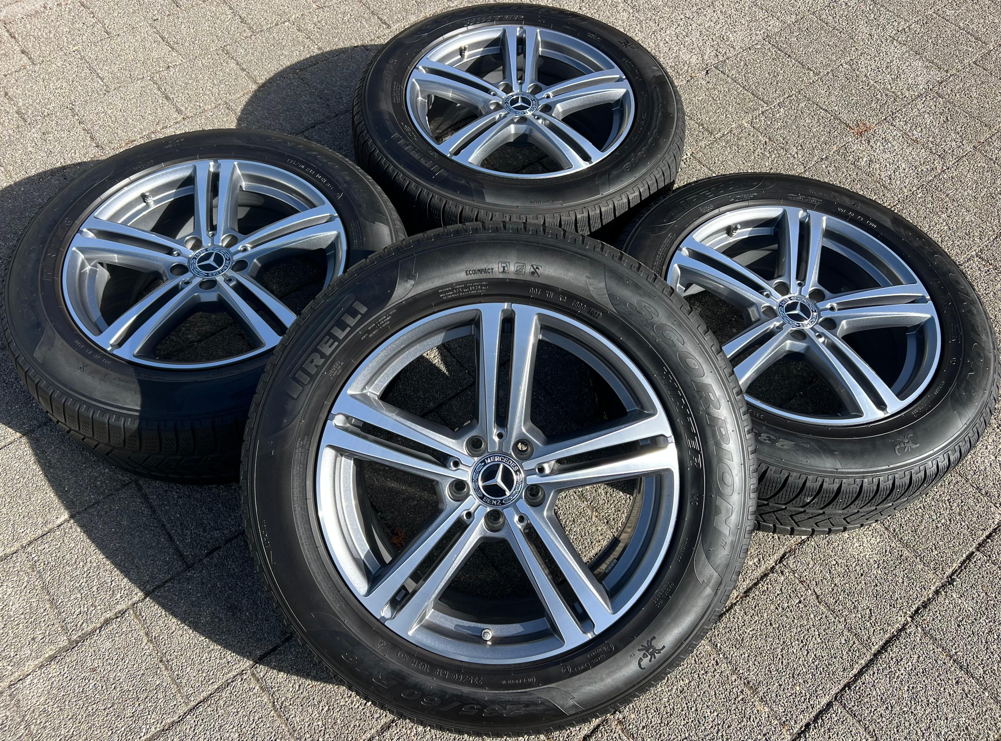 4 ORIGINAL 18" ALUFELGEN FELGEN MERCEDES GLC 253 X204 W253 A2534014500 RDKS