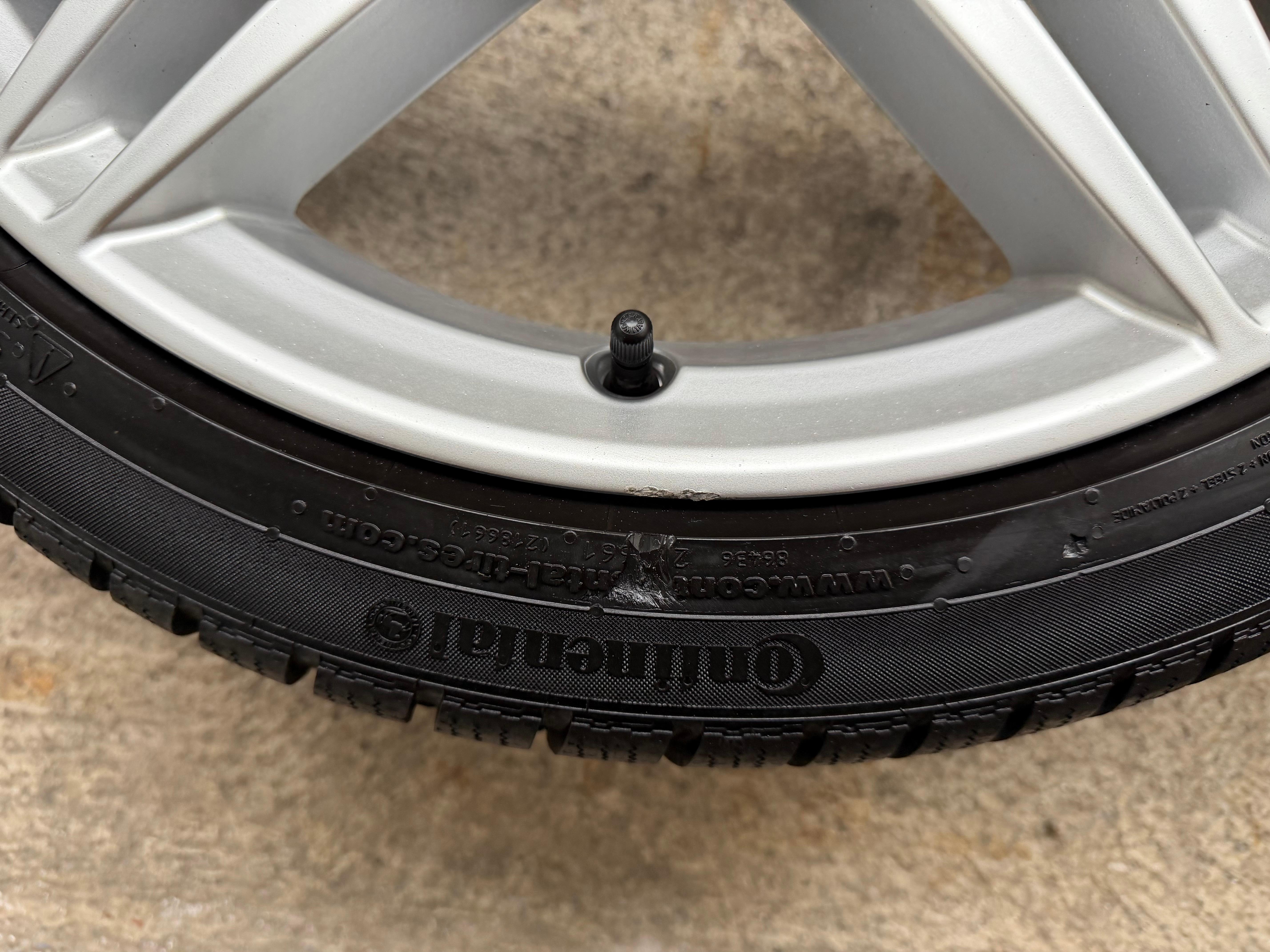 4 roues hiver complètes en alliage d’origine 19" Audi A5 S5 8W F5 8W0601025AM 255/35R19 96V Continental