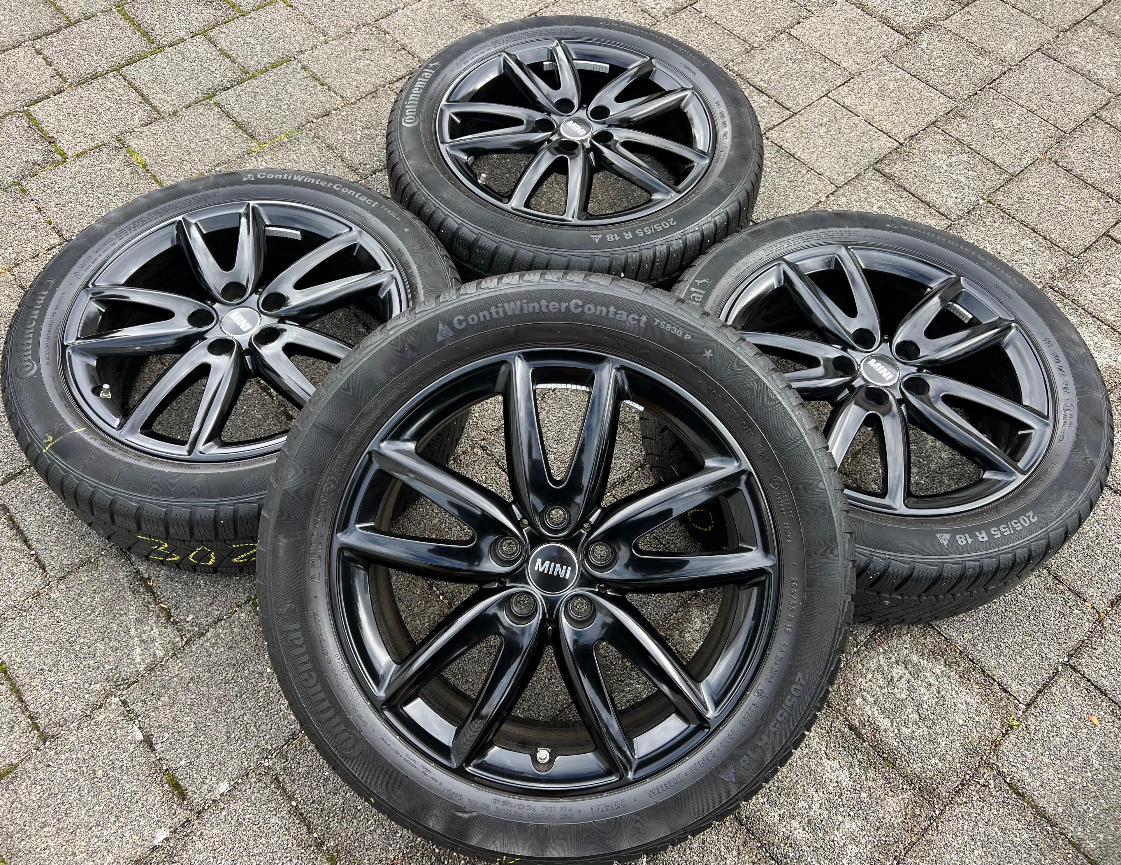 4 LLANTAS DE INVIERNO ORIGINALES DE ALUMINIO 18" MINI COUNTRYMAN F60 JCW GRIP SPOKE 815 6887611