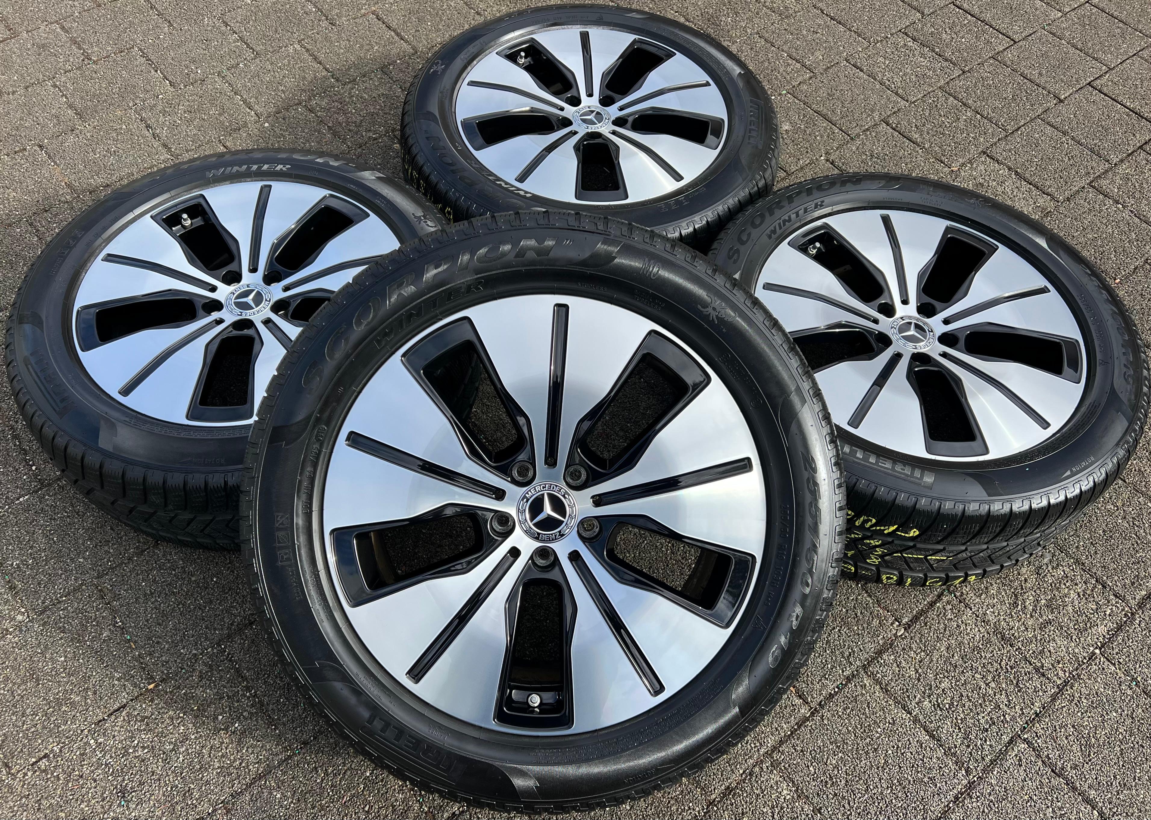 4 ROUES D'HIVER ORIGINALES 19" EN ALUMINIUM MERCEDES EQC N293 235/55R19 101H 255/50R19 103H