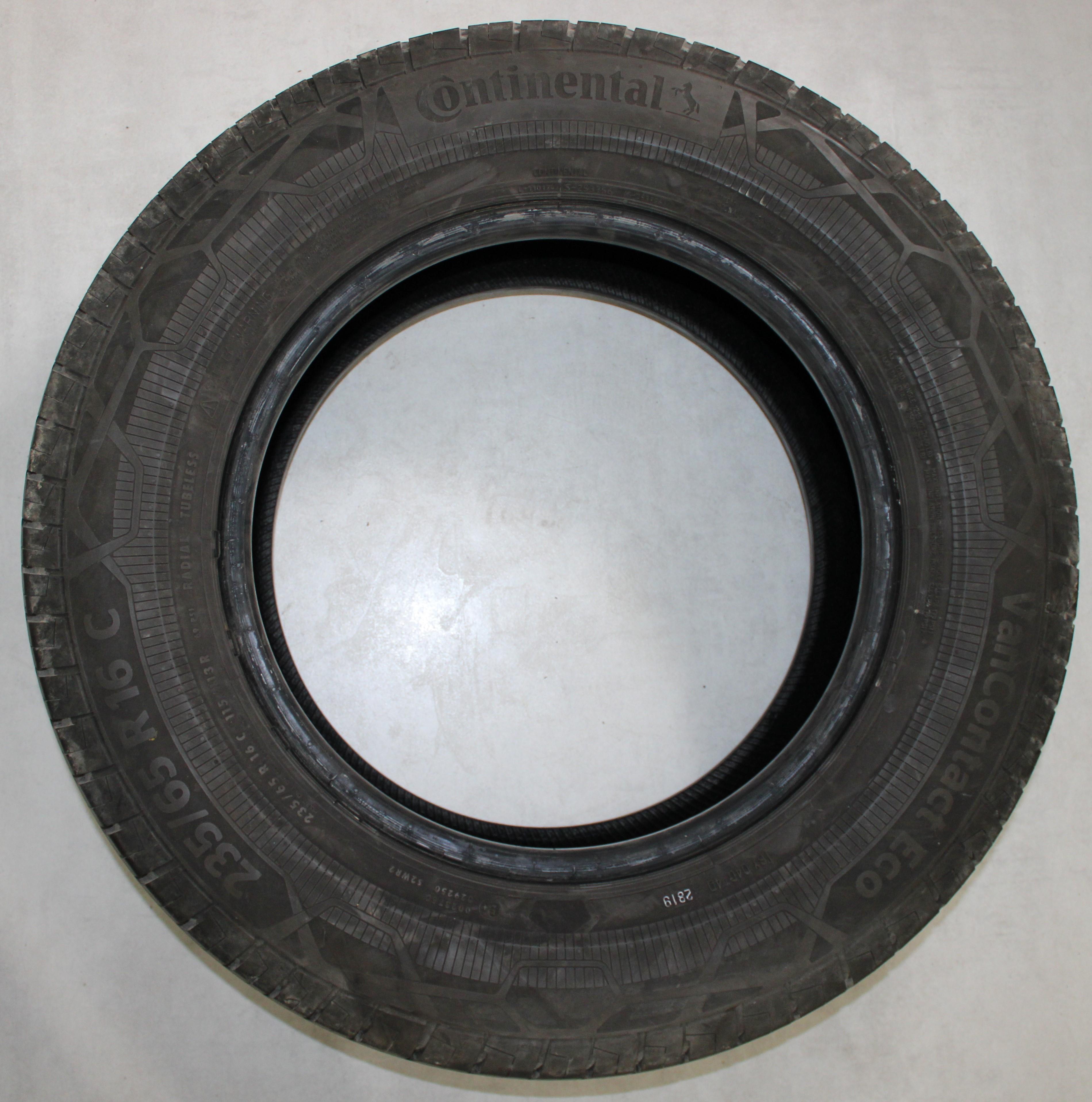 4 x 235/65R16C 115/113R Sommerreifen Continental VanContact Eco 5,5-6mm 2019