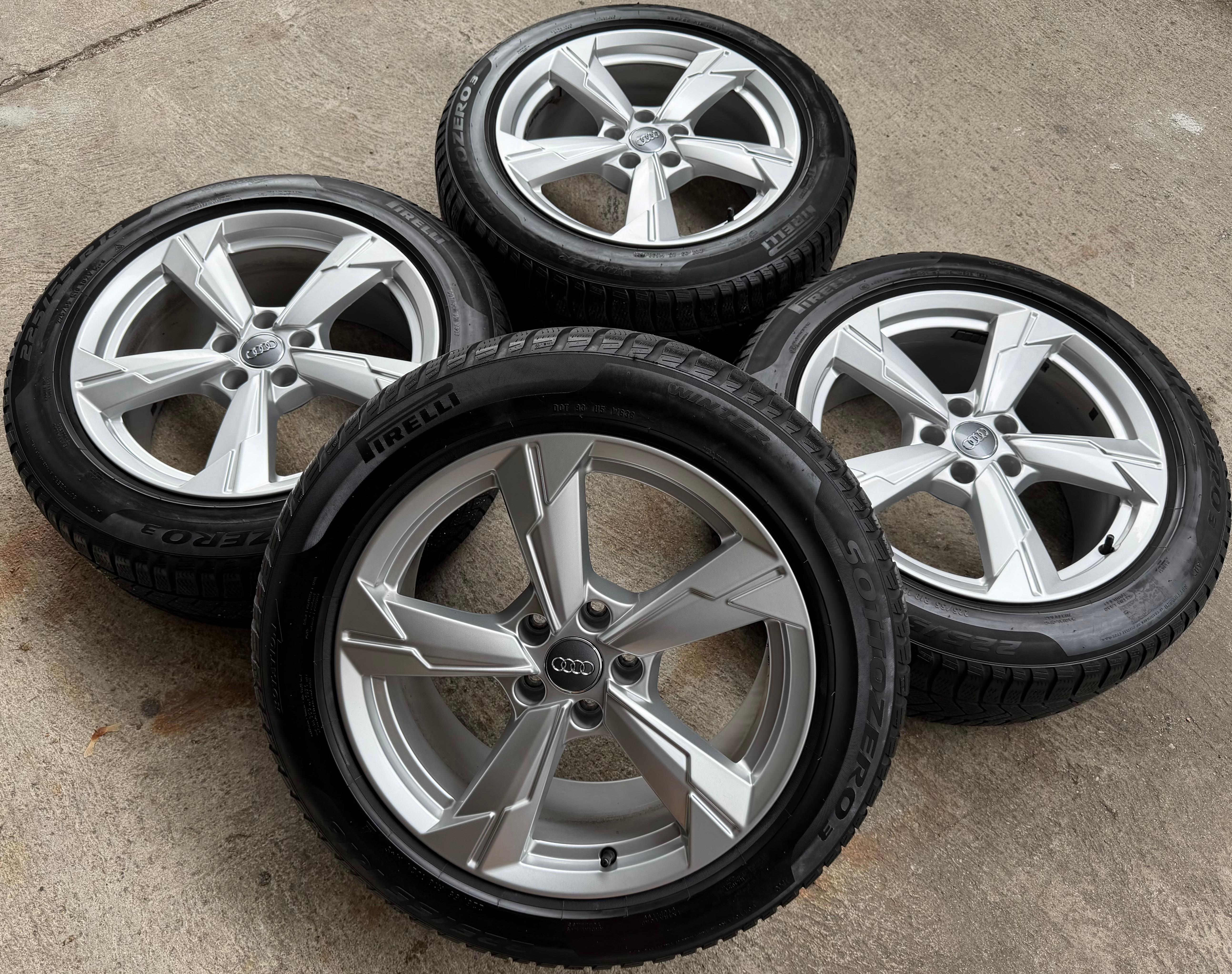 4 ruedas de invierno originales de aleación de 18" para Audi A6 4K C8 225/55R18 102V Pirelli 2021