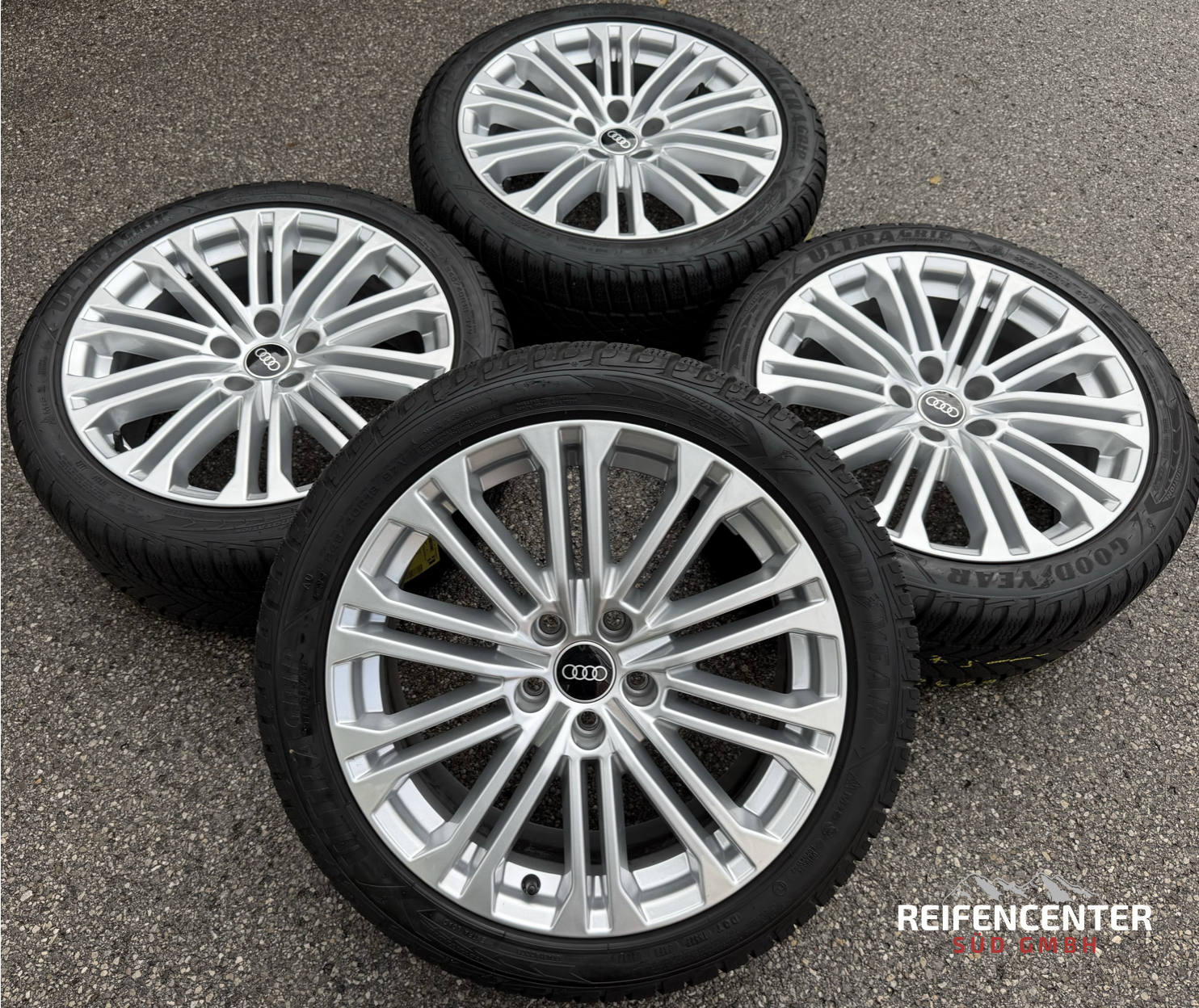 4 ruedas de invierno de aluminio originales de 18" para Audi A5 S5 8W F5 245/40R18 97V 8W0601025EE Goodyear