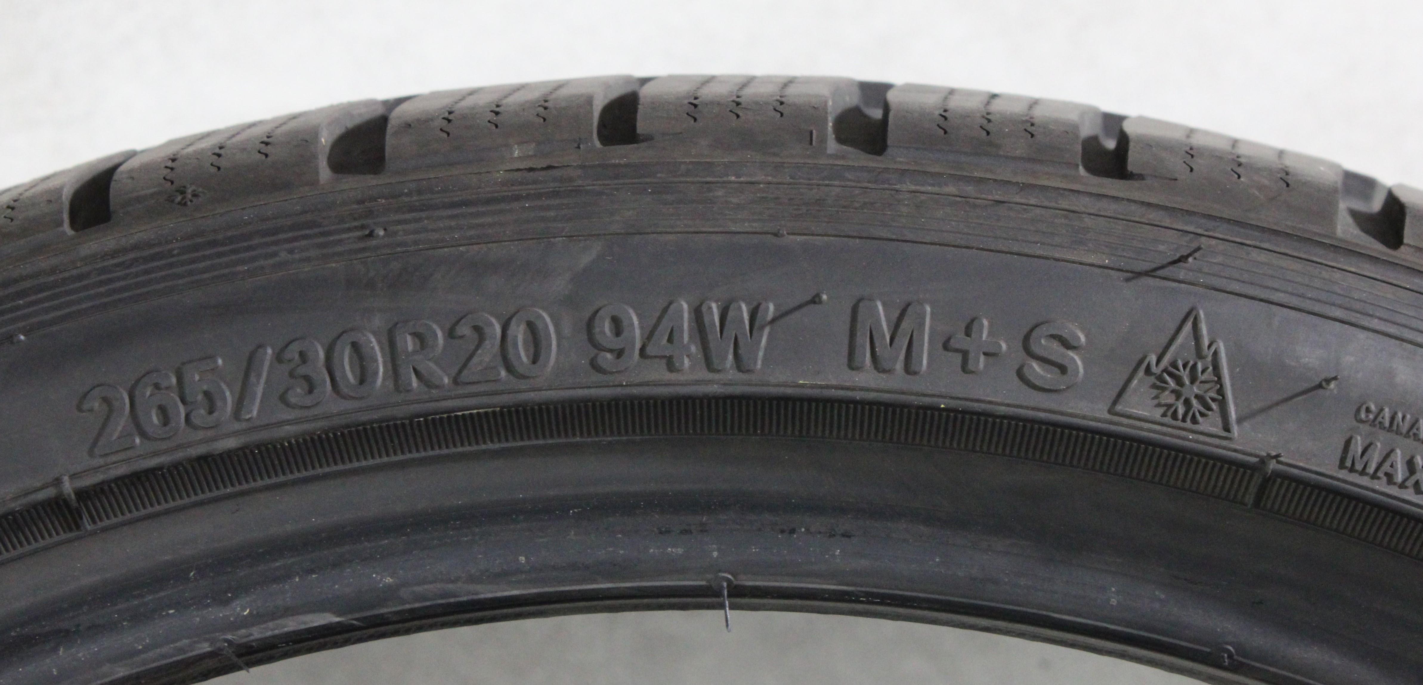2 x 265/30R20 94W Winterreifen Toyo SnowProx S954 6-6,5mm 2025
