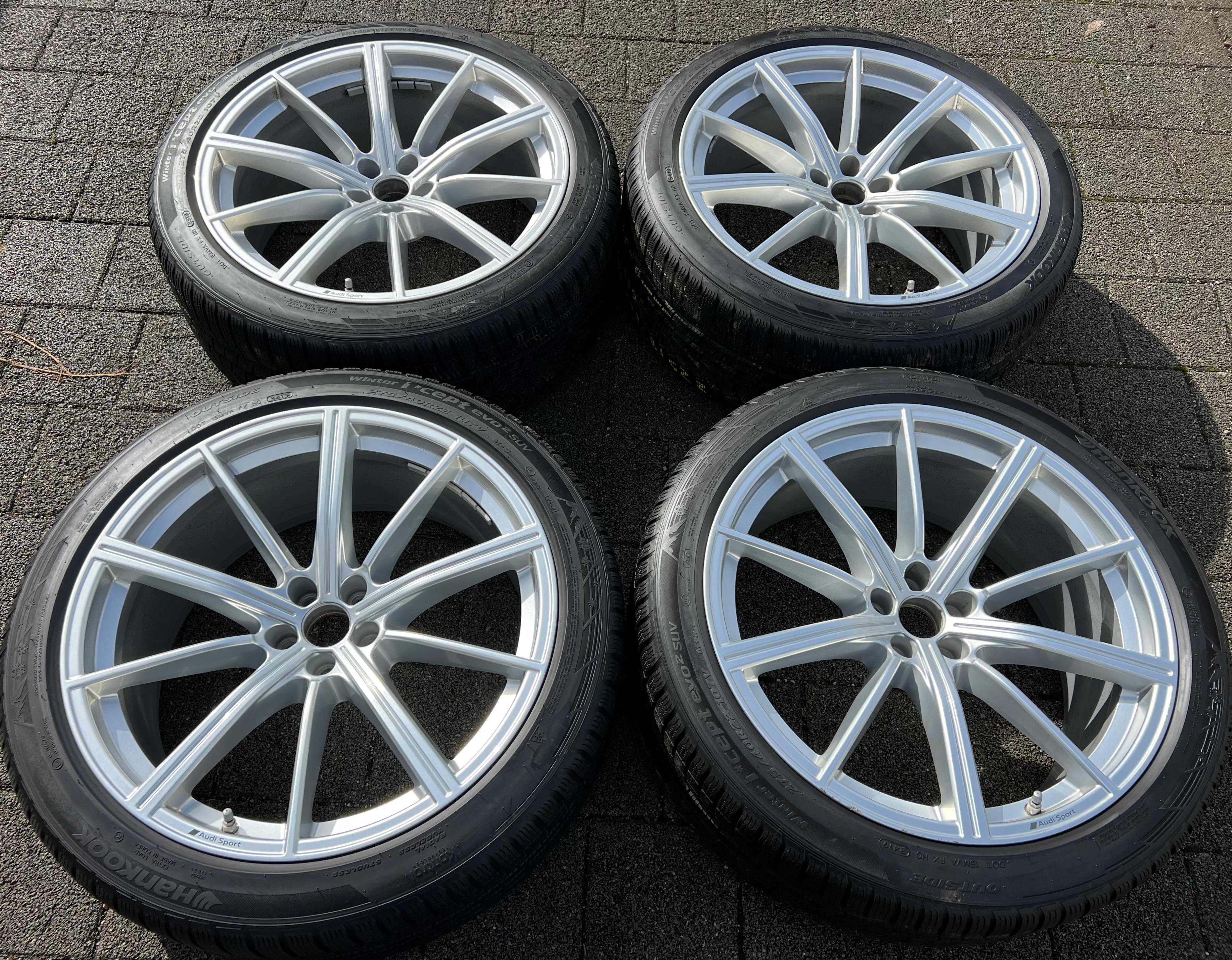 4 ORIGINAL 22" ALU WINTERRÄDER AUDI RSQ8 Q8 4M 4M8601025AM 275/40R22 107V RDKS
