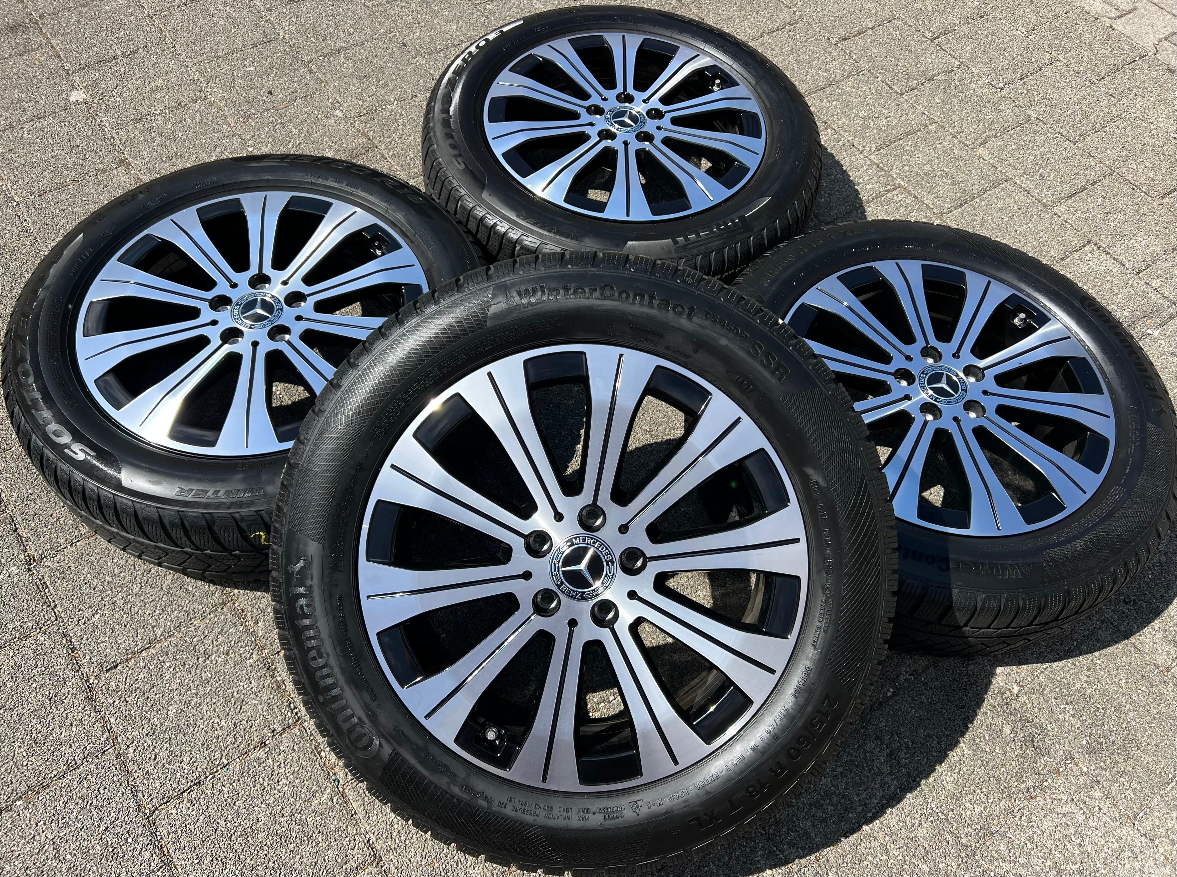 4 ORIGINAL 18" ALU WINTERRÄDER MERCEDES BENZ EQA H243 EQB X243 A2434010000 RDKS