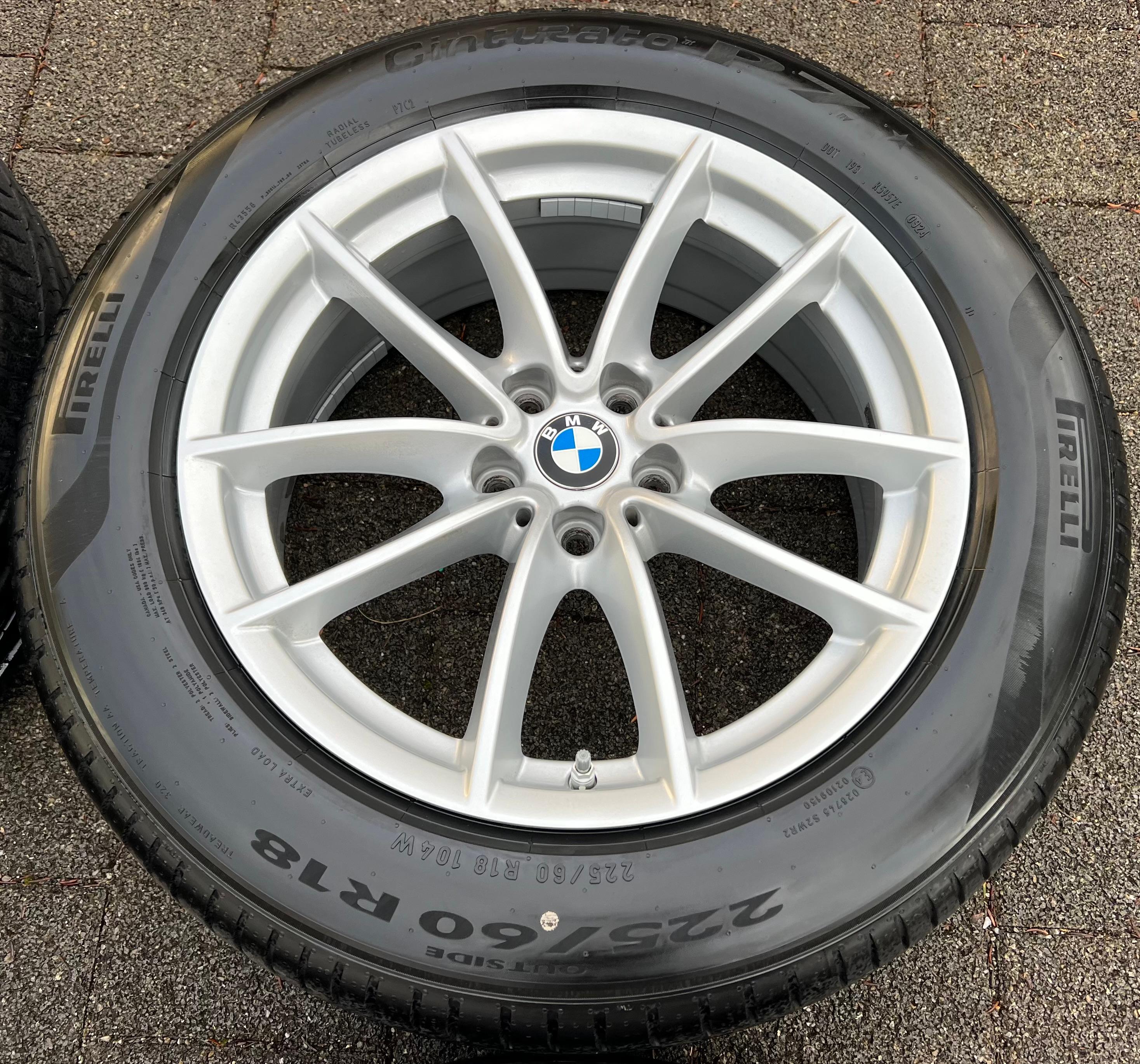 4 LLANTAS DE VERANO DE ALUMINIO 18" ORIGINALES BMW X3 G01 X4 G01 225/60R18 104W ★ 2024