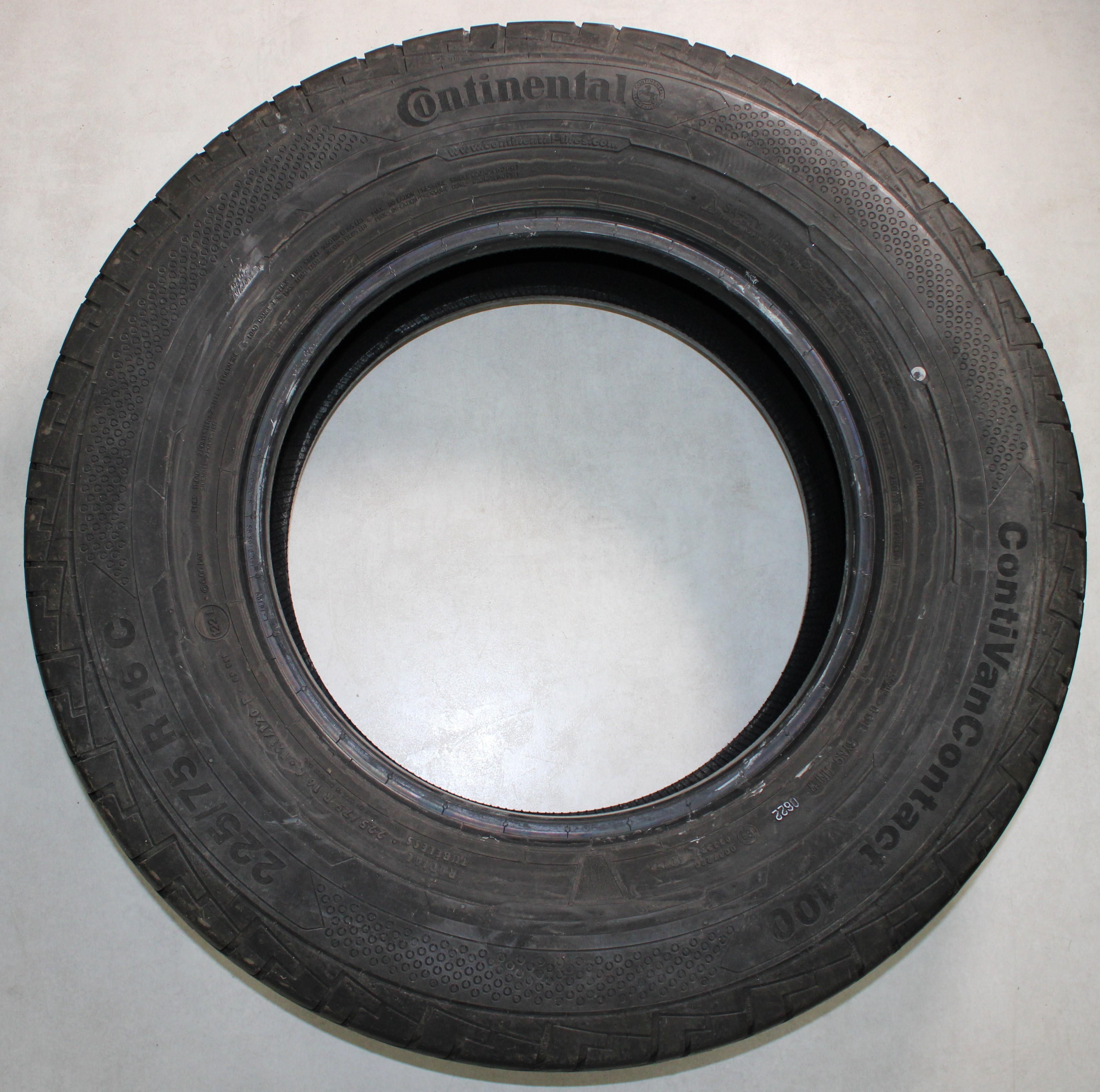 4 x 225/75R16C 121/120R Sommerreifen Continental VanContact 100 7,5mm 2022
