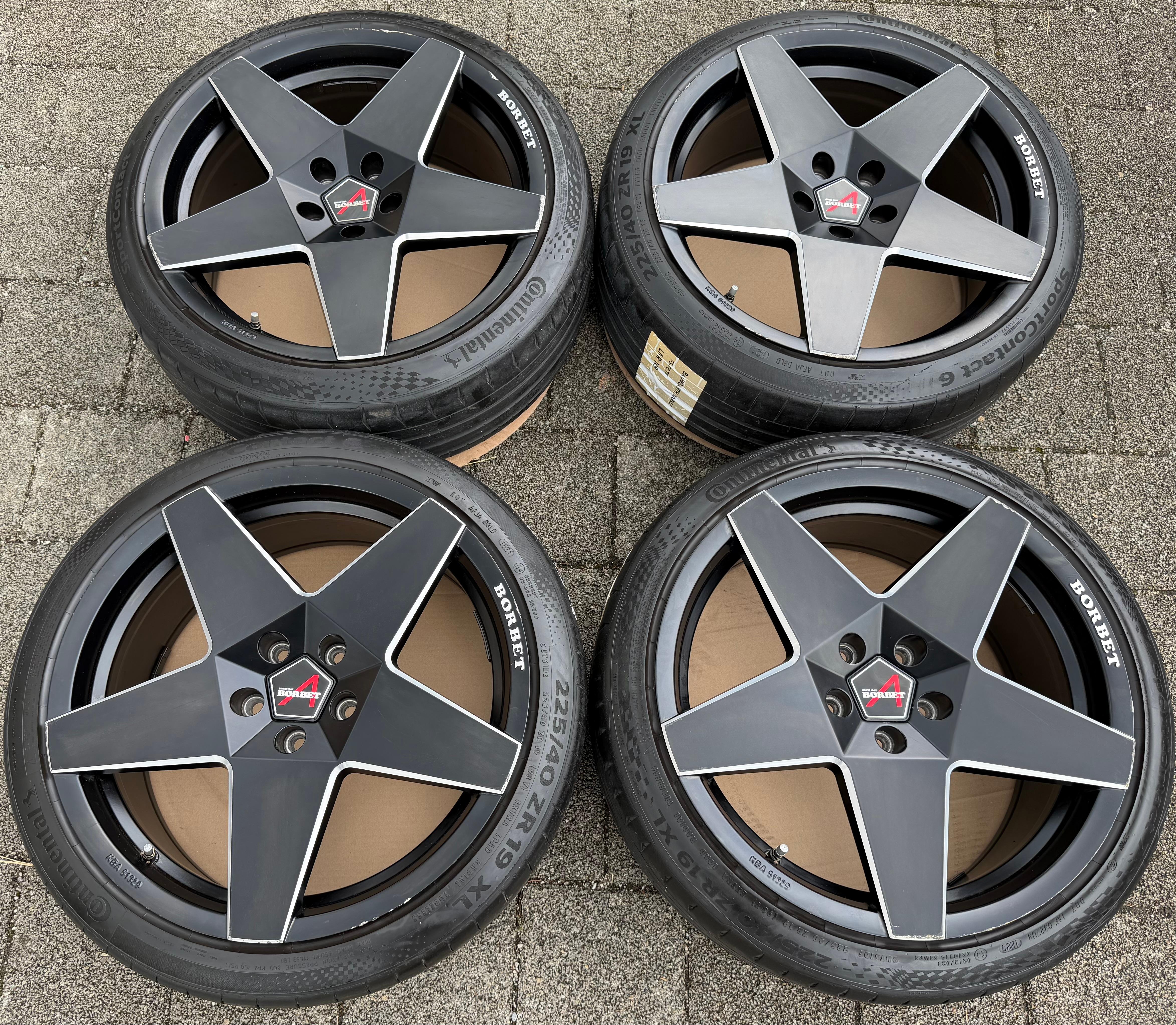 4 Borbet 19" Alufelgen Audi A8 Q2 Q3 VW Tiguan Seat Alhambra Ateca Skoda Kodiaq