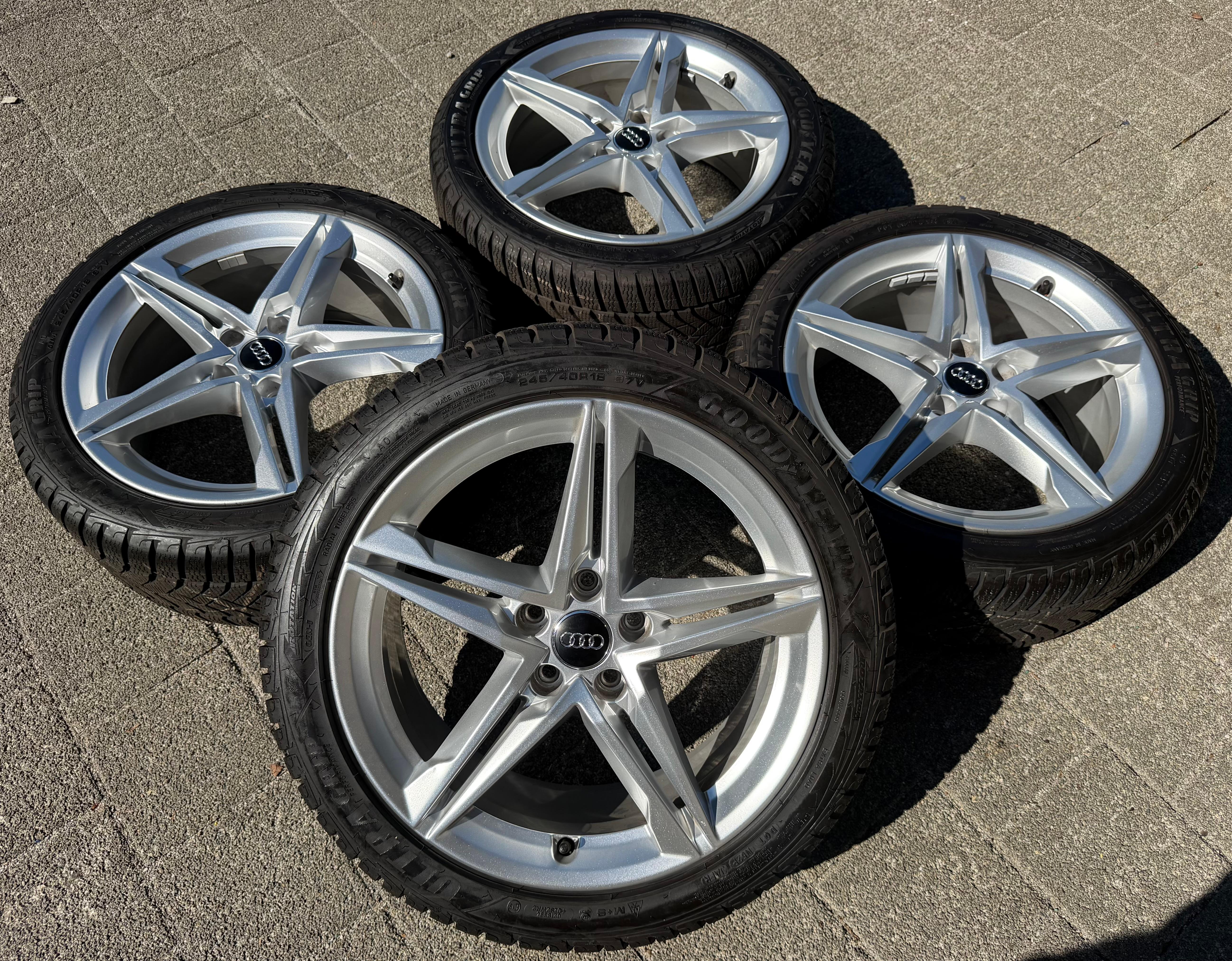 4 ORIGINAL 18" ALU WINTERRÄDER AUDI A4 S4 8W B9 8W0601025EC 245/40R18 97V 2020
