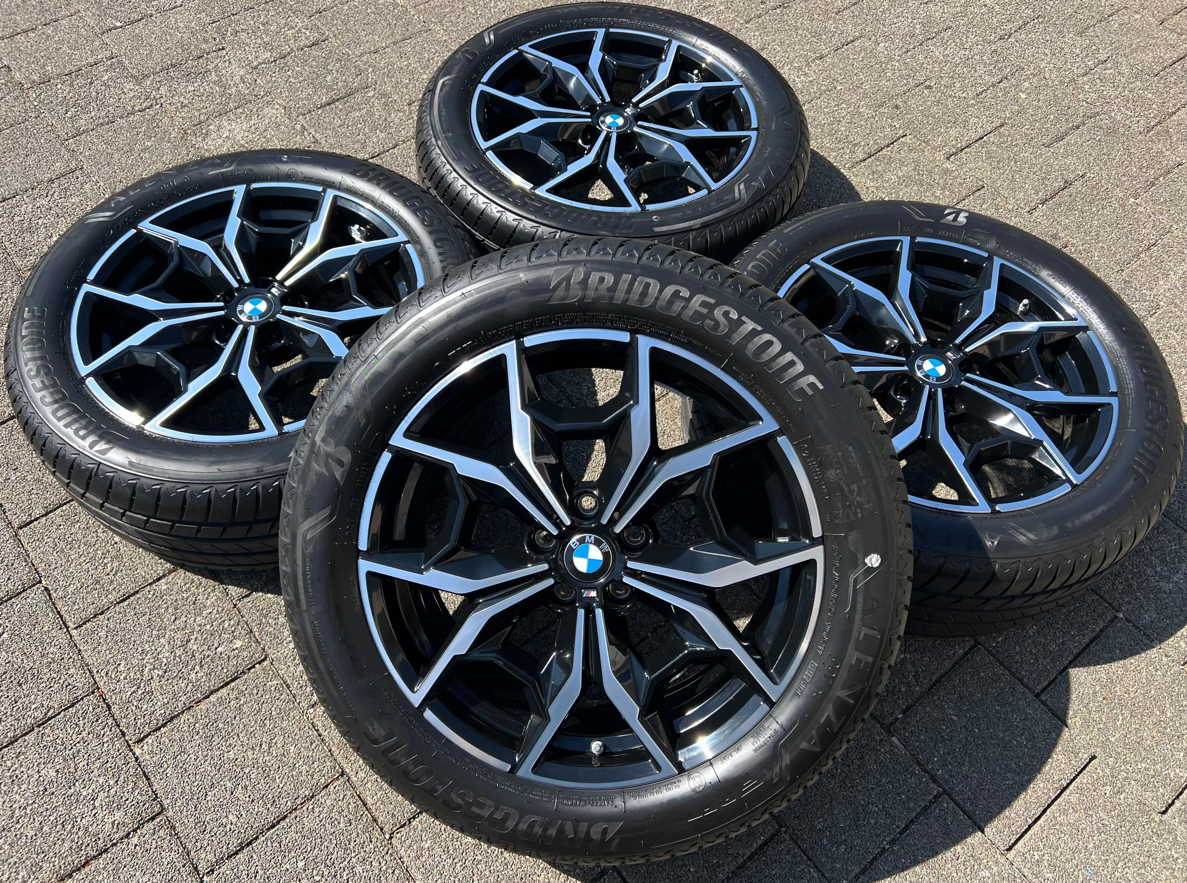 4 ORIGINELE 19" ALUMINIUM ZOMERWIELEN BMW X3 G01 X4 G02 STYLING M887 BRIDGESTONE 2023 RDKS GRATIS LEVERING
