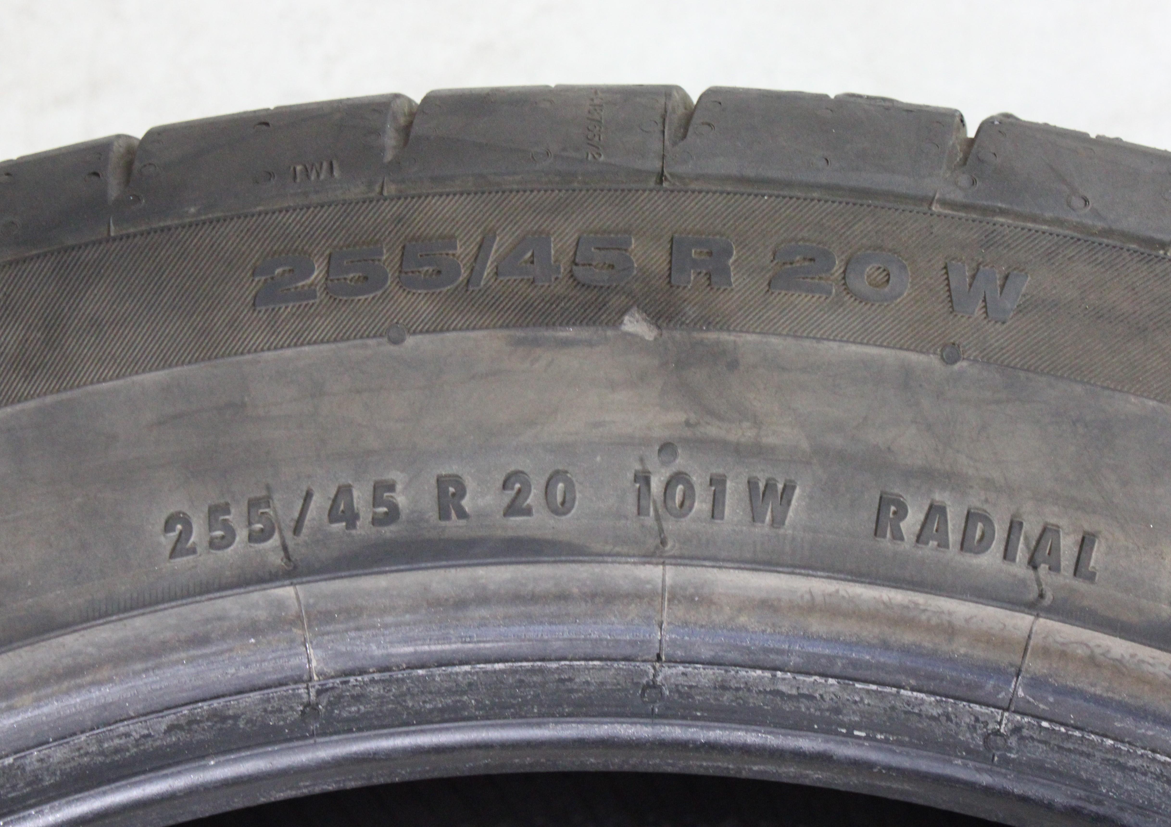 1 neumático de verano Continental Sport Contact 5 AO, 255/45R20, 101W, 5-5,5 mm, 2022