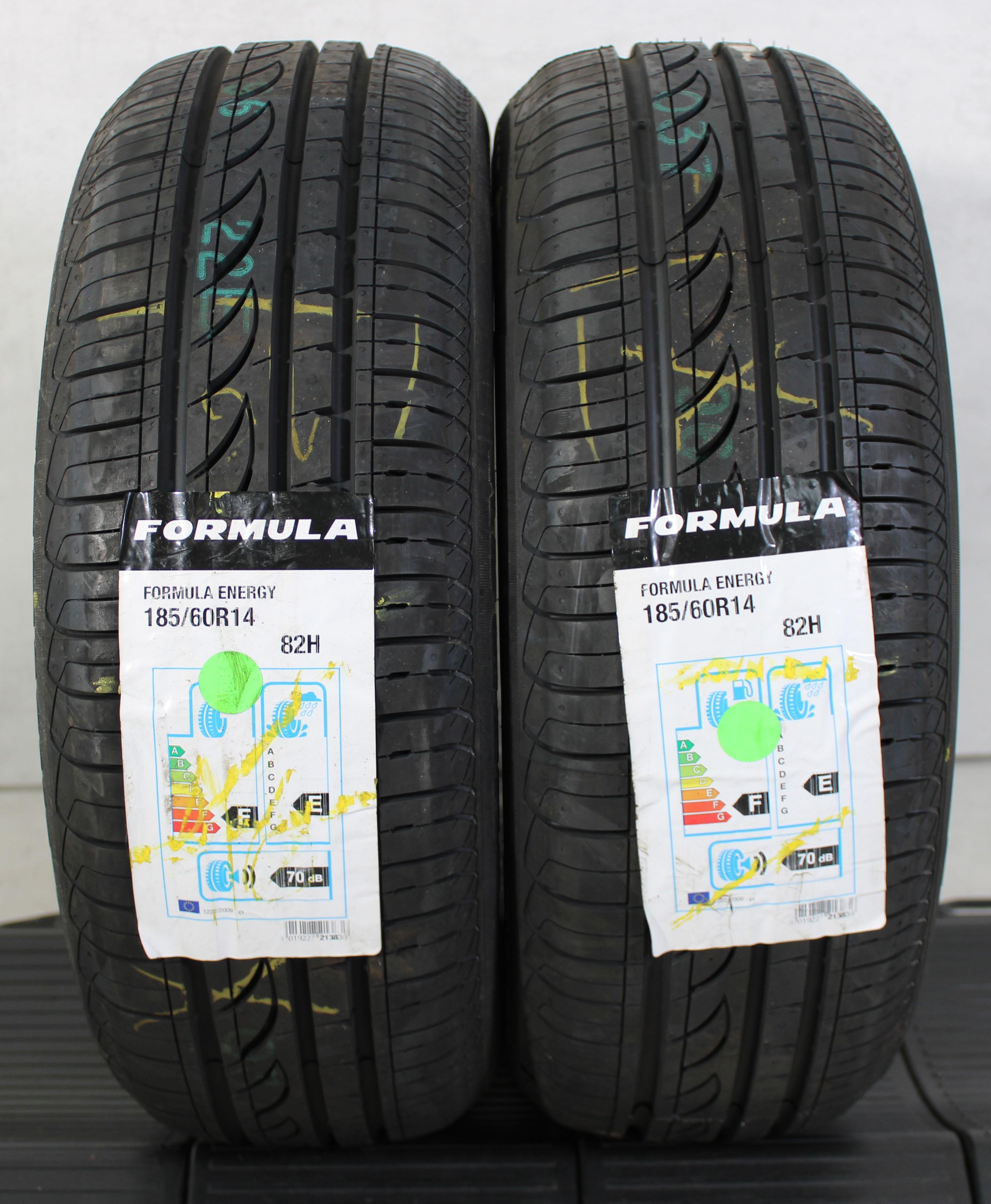 2 x 185/60R14 82H neumáticos de verano Formula Energy NUEVO 2016