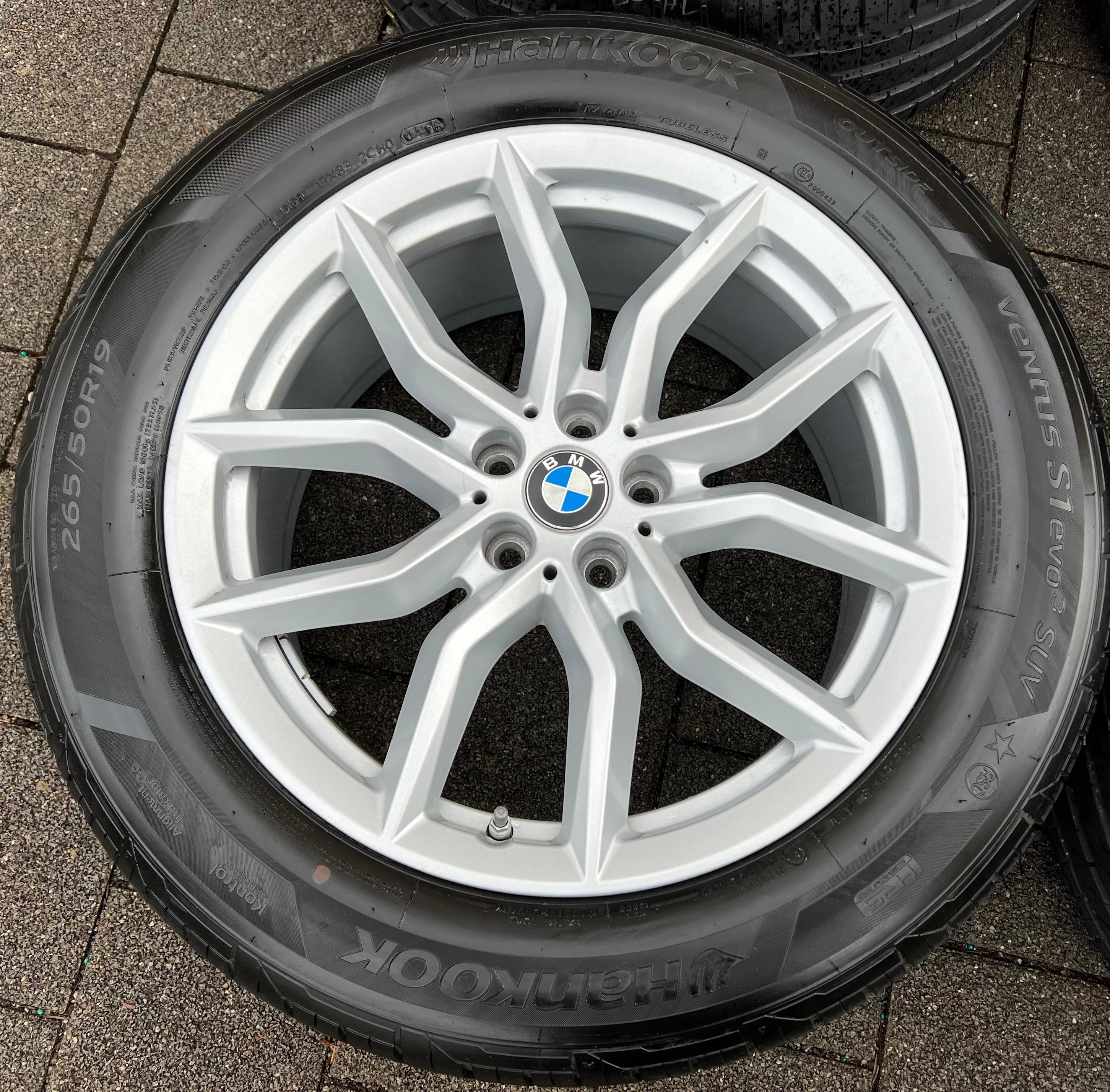 4 CERCHI ESTIVI ORIGINALI IN ALLUMINIO DA 19" BMW X5 G05 X6 G06 265/50R19 110W RUNFLAT RDKS