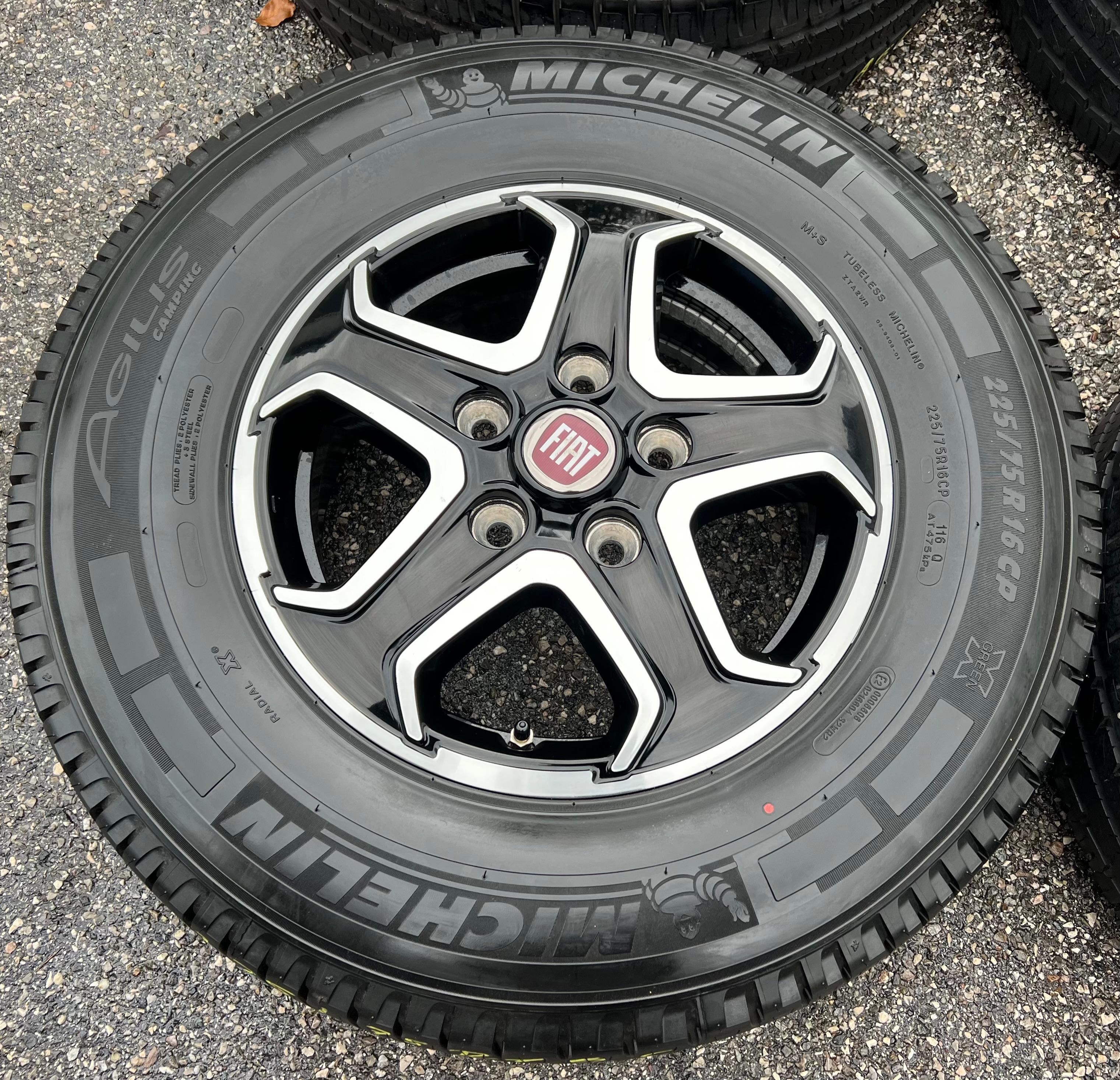 4 ROUES D'ÉTÉ ORIGINALES EN ALU FIAT DUCATO 5x130 225/75R16CP 116Q MICHELIN 139916808