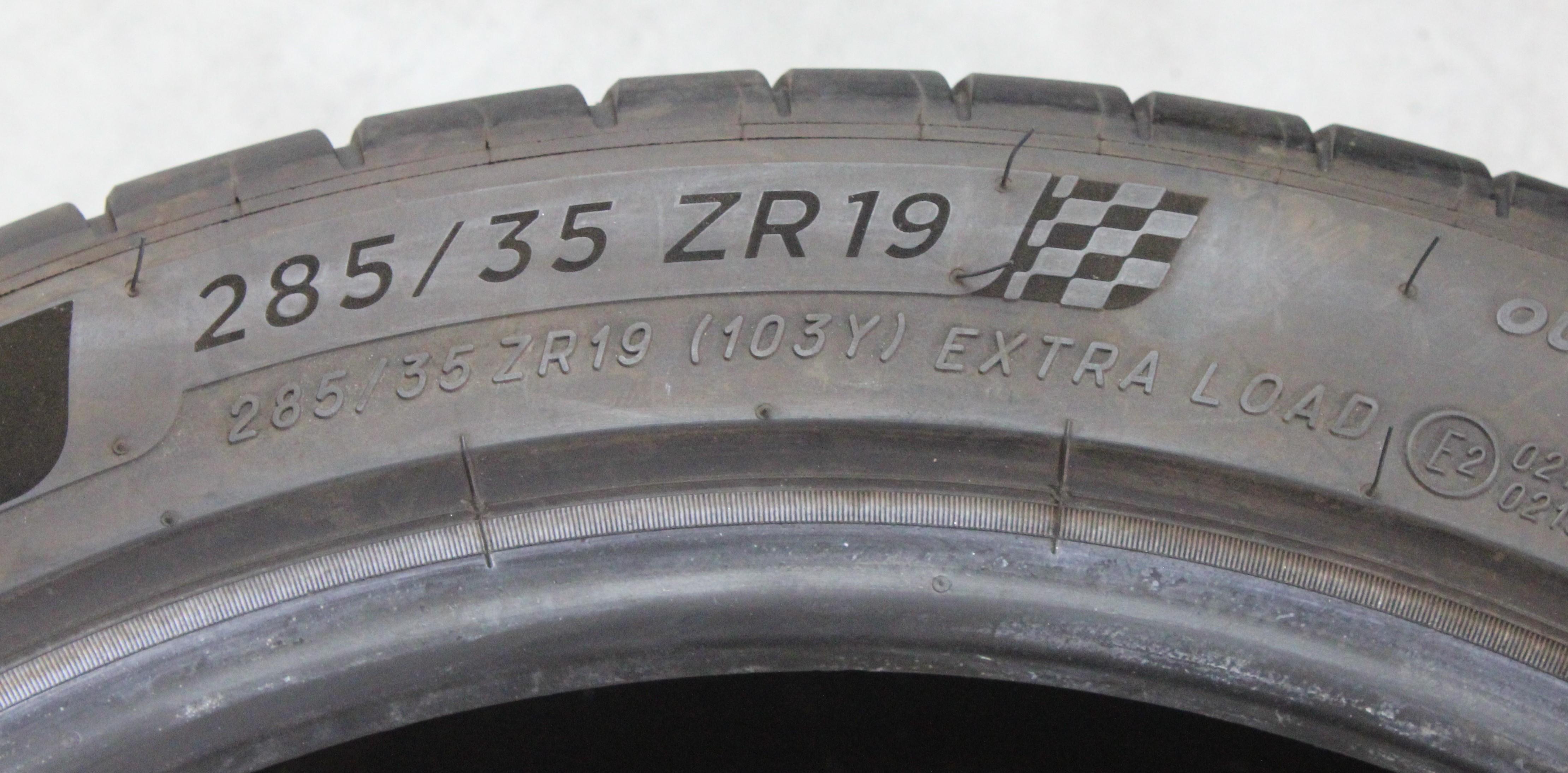 2 x 285/35R19 103Y Sommerreifen Michelin Pilot Sport 4S 5,5-6mm 2017 XL