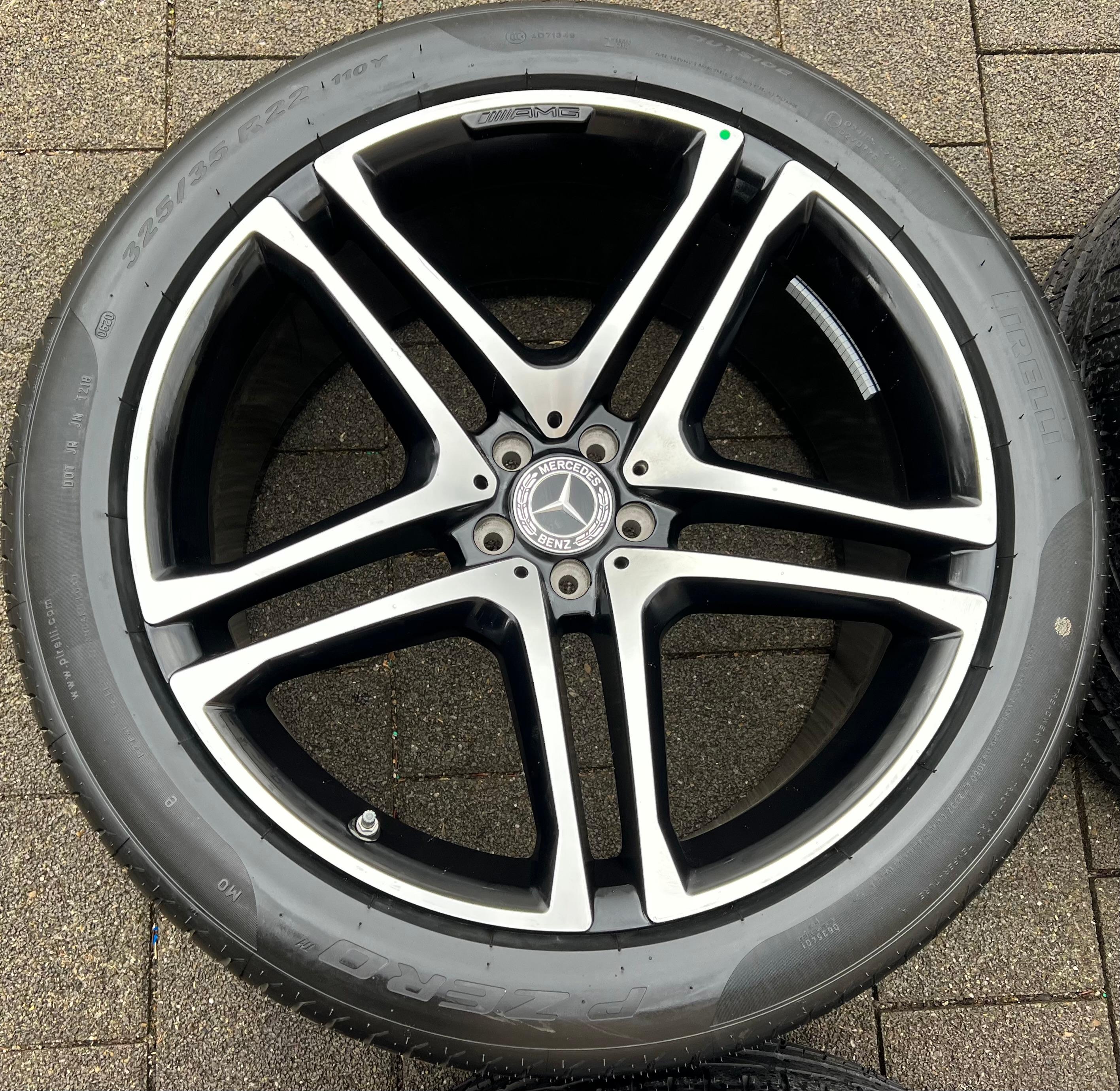 4 ROUES D'ÉTÉ ORIGINALES 22" EN ALU MERCEDES GLE COUPE C292 A2924013000 A2924012100 FRANCO DE PORT