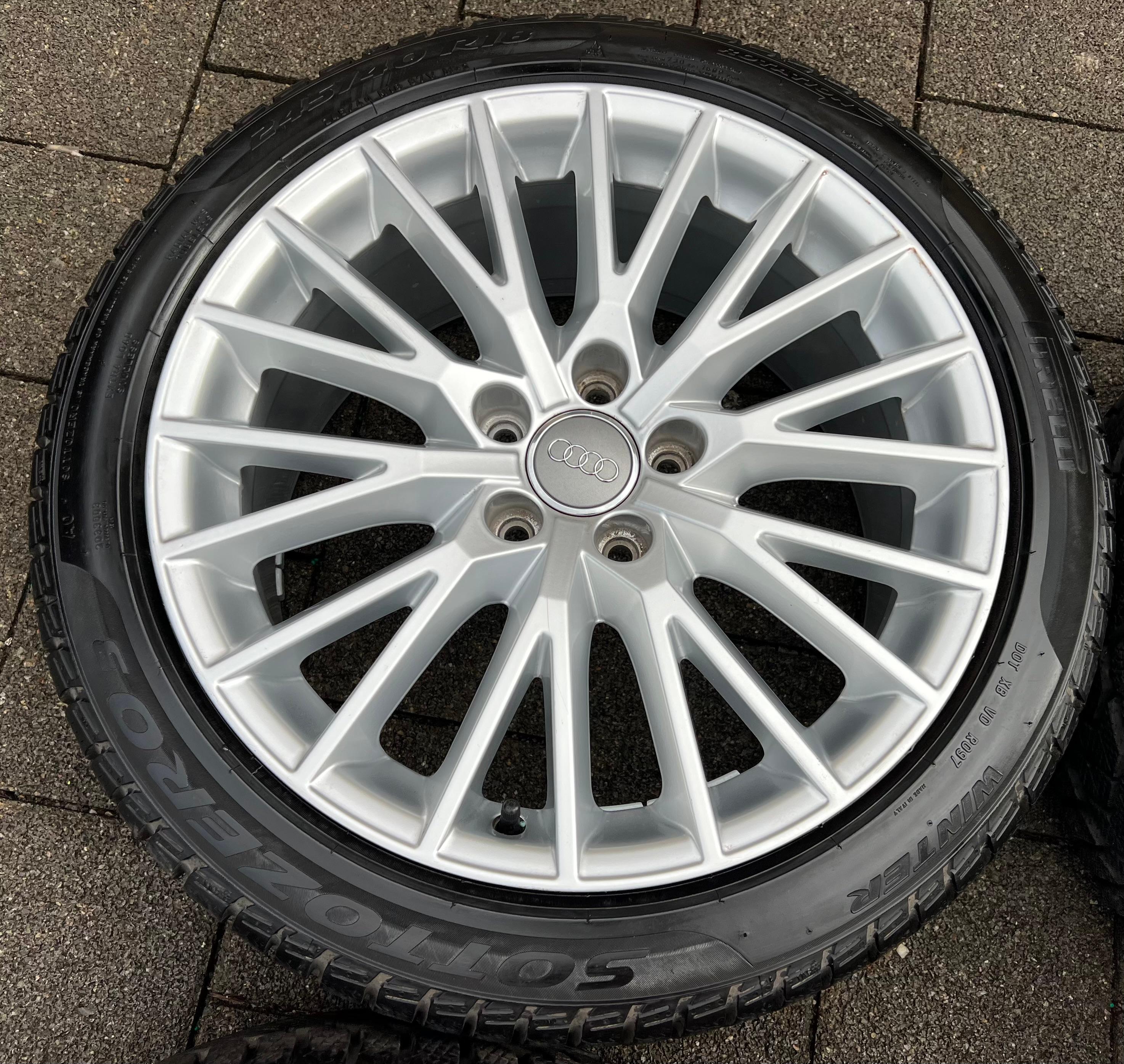 4 LLANTAS DE INVIERNO ORIGINALES DE ALUMINIO 18" AUDI TT TTS 8S 8S0601025D 245/40R18 98V PIRELLI ENTREGA GRATUITA