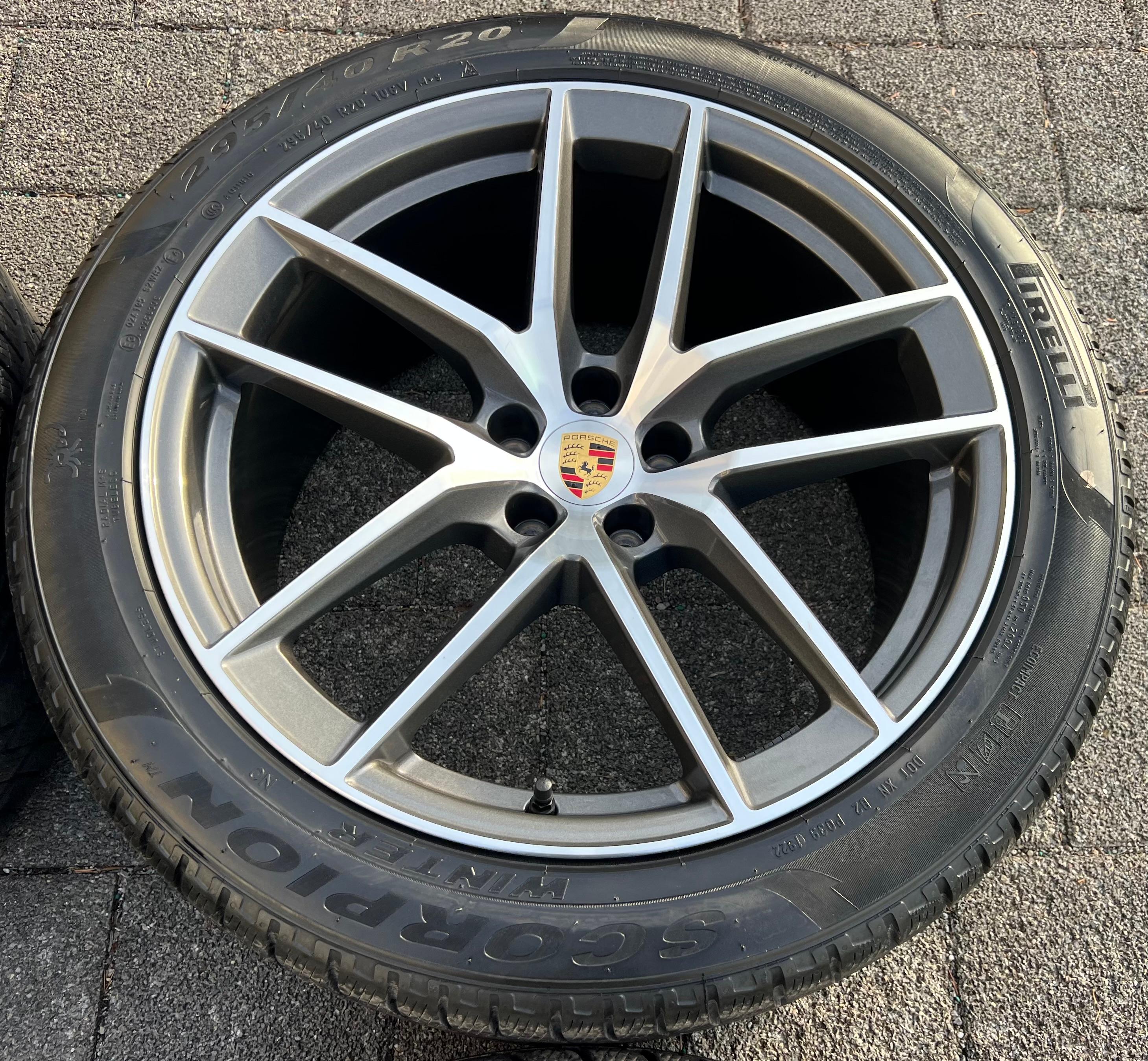 4 ORIGINAL 20" ALU WINTERRÄDER PORSCHE MACAN 265/45R20 104V 295/40R20 106V RDKS