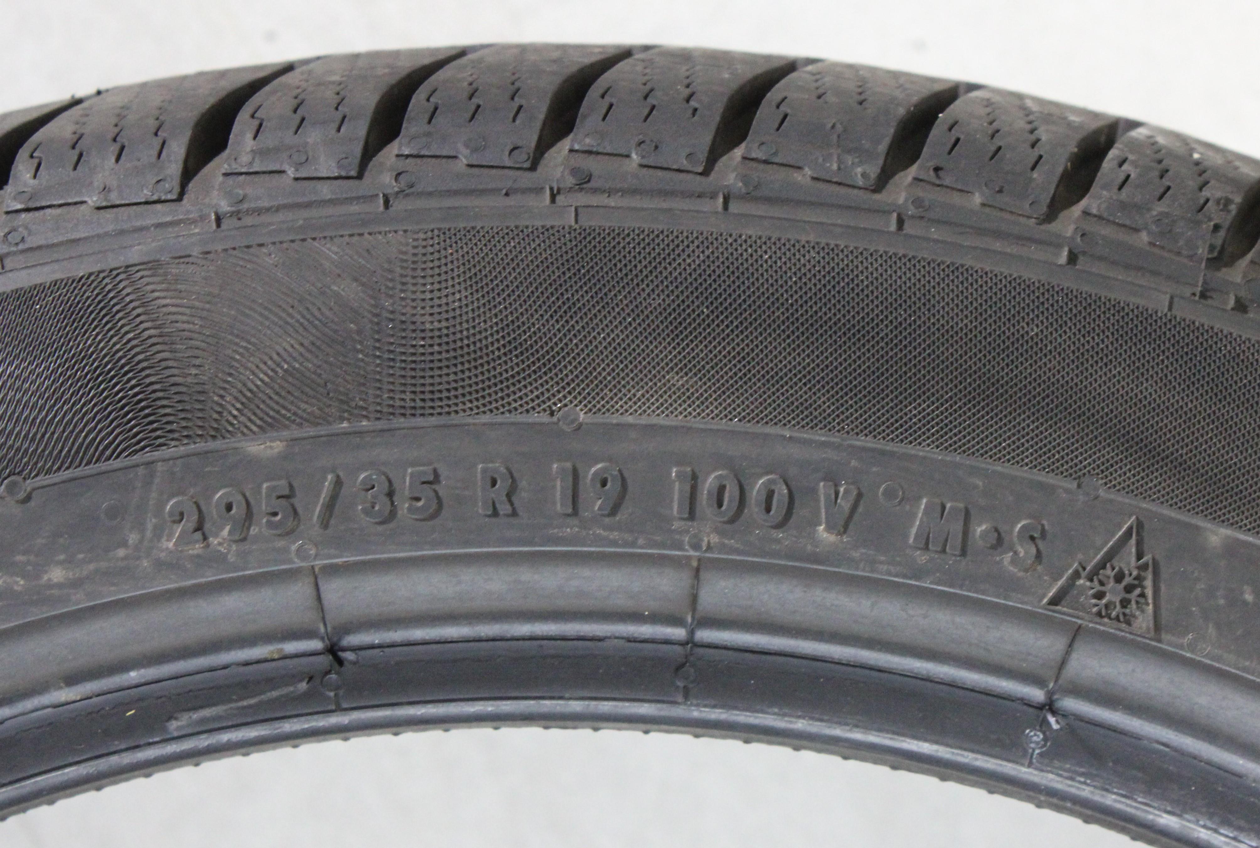 1 x 295/35R19 100V Winterreifen Continental Winter Contact TS830P N0 6mm 2022