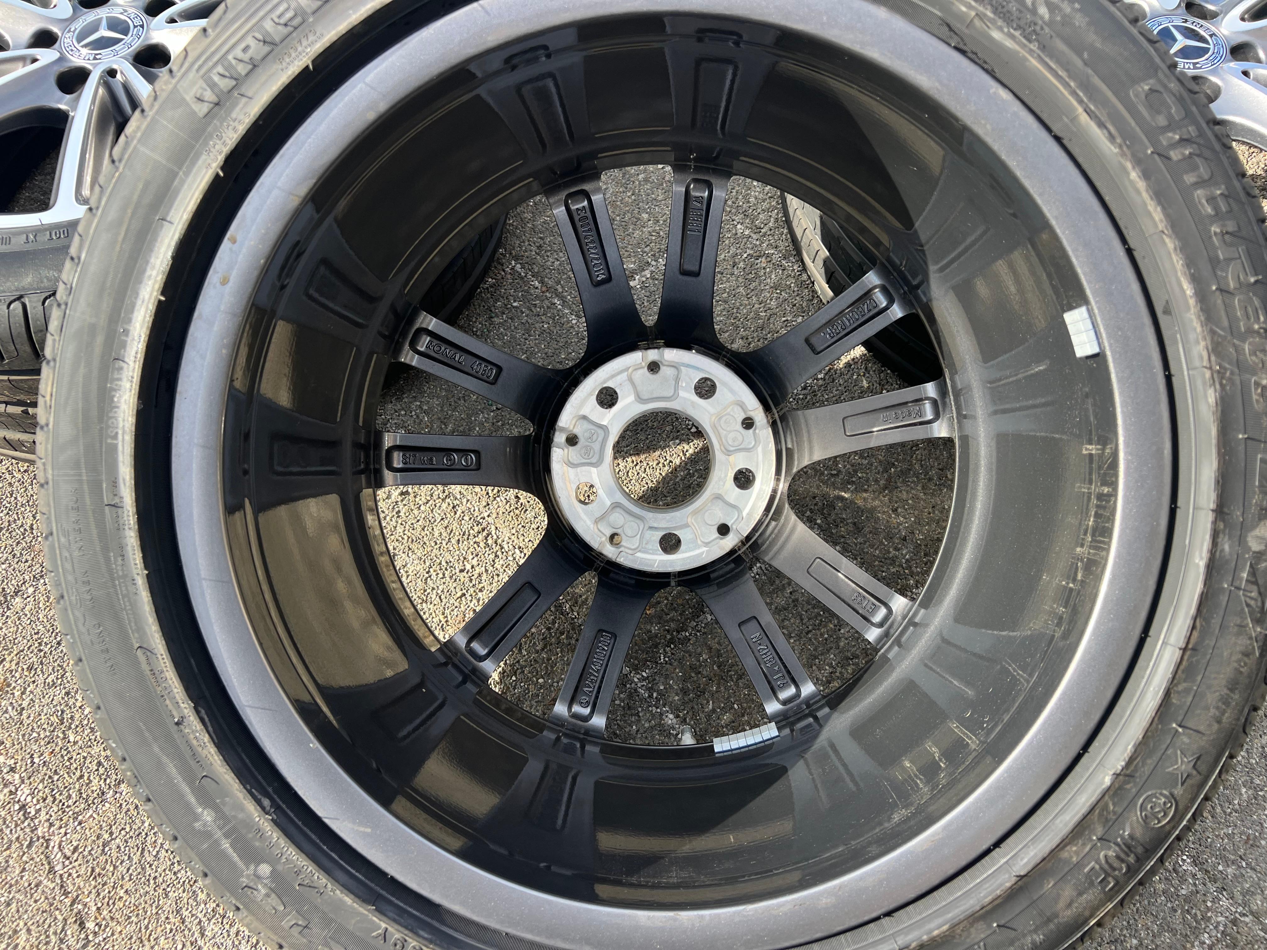 4 RUEDAS DE VERANO ORIGINALES DE ALEACIÓN DE 18" PARA MERCEDES CLS W257 C257 245/45R18 100V 275/40R18 99Y