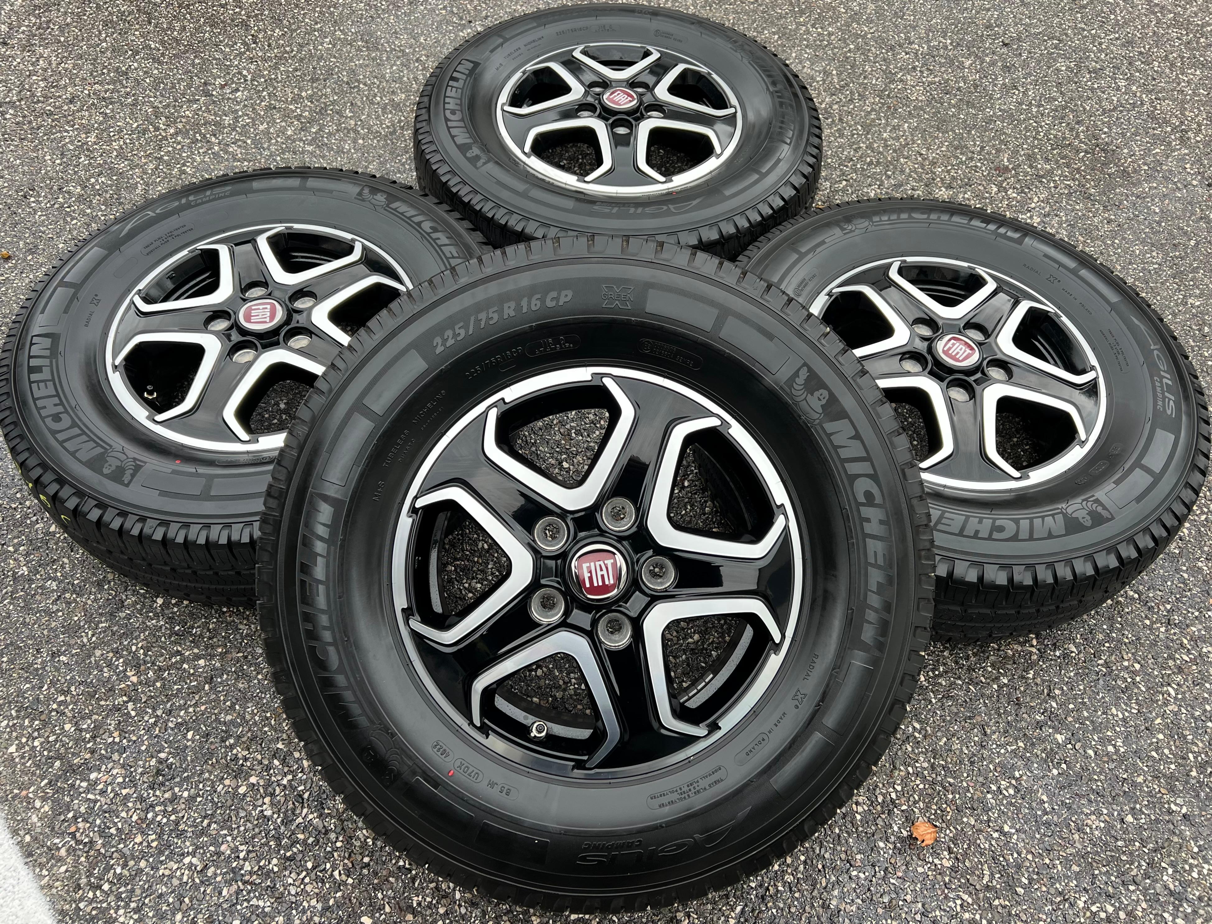 4 ROUES D'ÉTÉ ORIGINALES EN ALU FIAT DUCATO 5x130 225/75R16CP 116Q MICHELIN 139916808