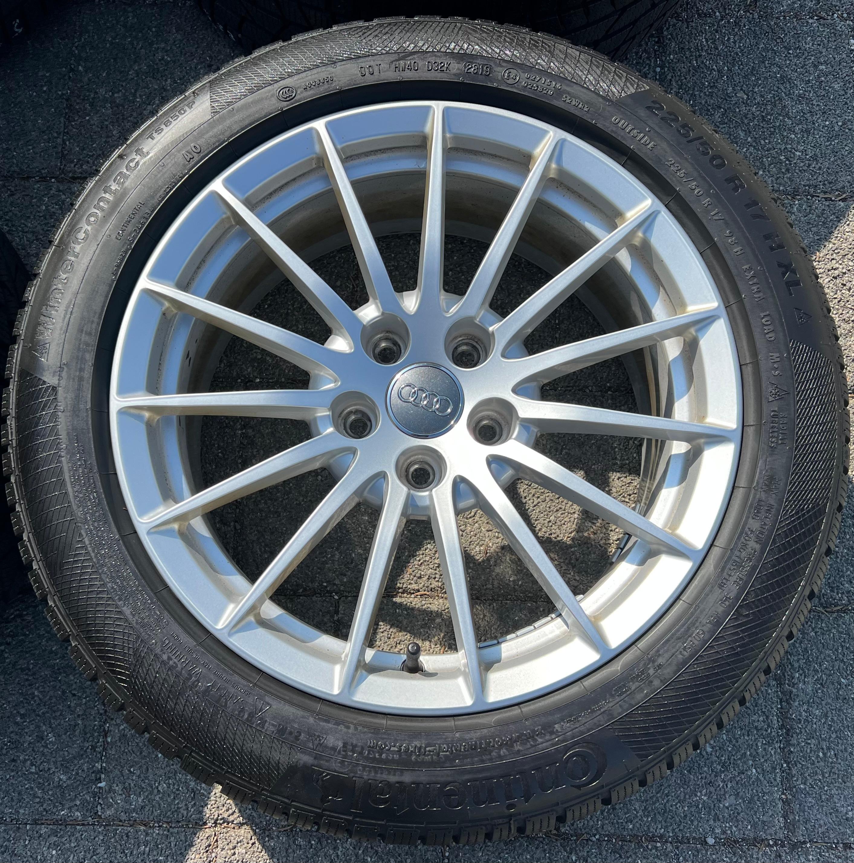 4 ORIGINAL 17" ALU WINTERRÄDER AUDI A5 F5 8W 225/50R17 98H 8W0601025AE CONTINENTAL